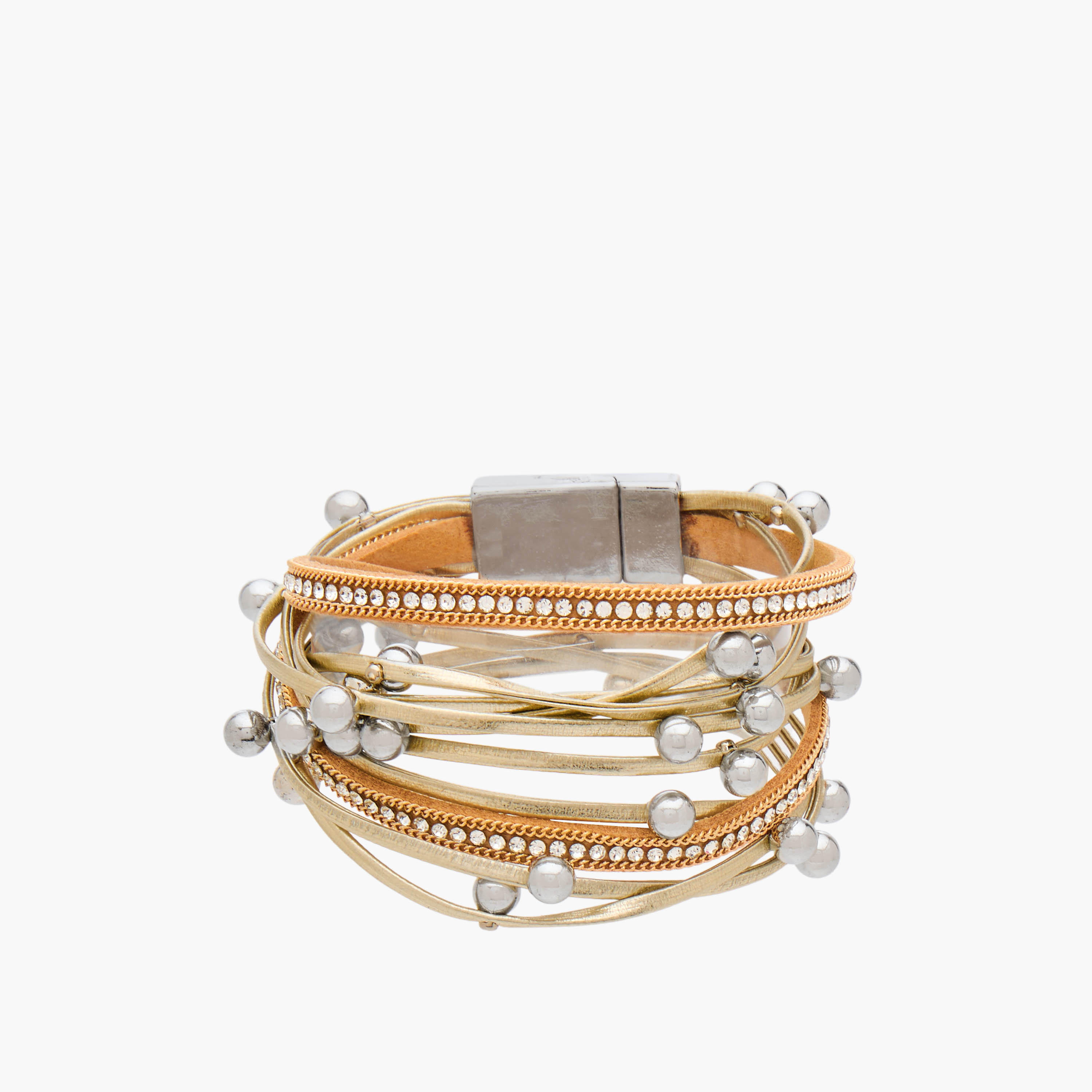 Gloo Metal Layered Bracelet-women-watchesandjewellery-jewellery-banglesandbracelets-image-1