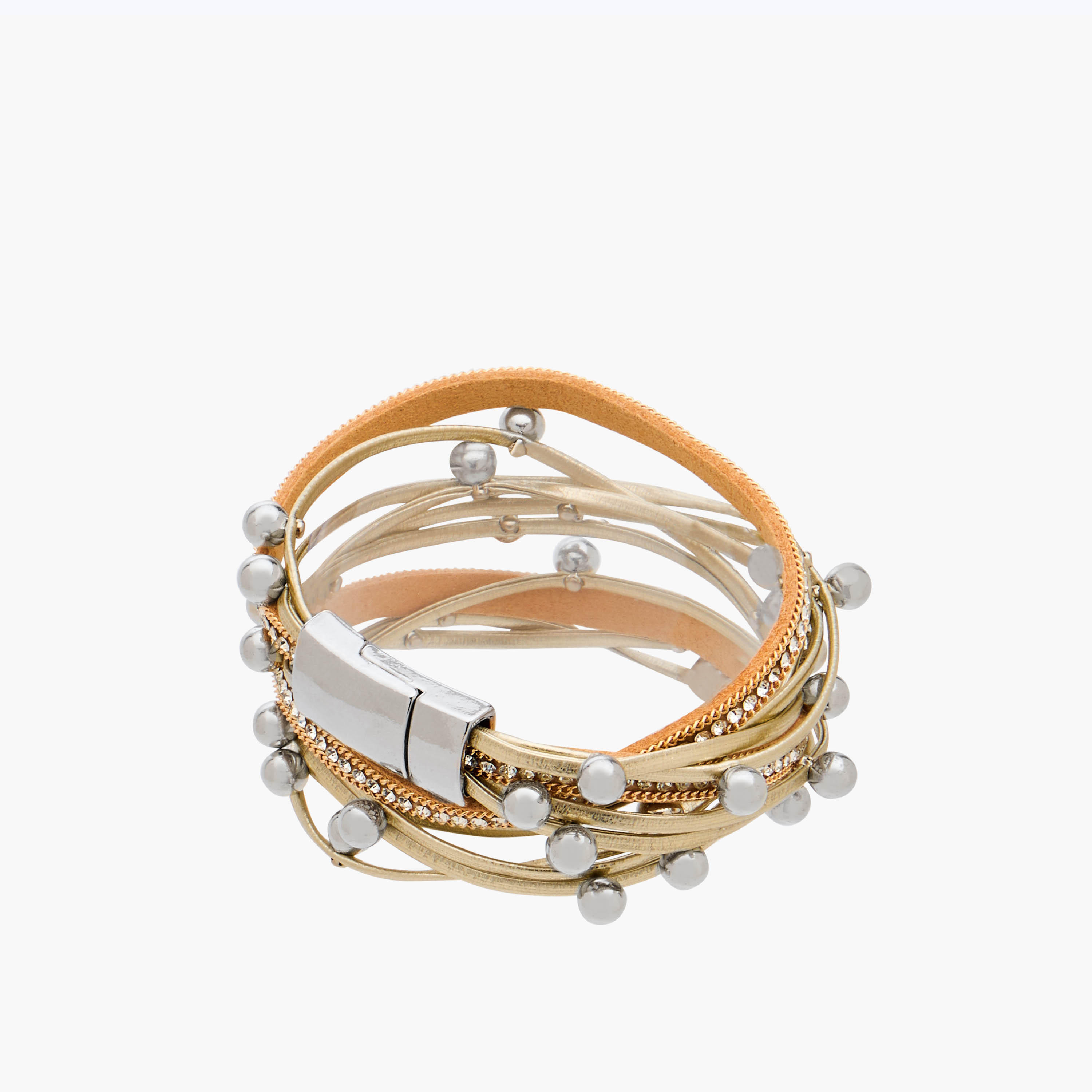 Gloo Metal Layered Bracelet-women-watchesandjewellery-jewellery-banglesandbracelets-image-2
