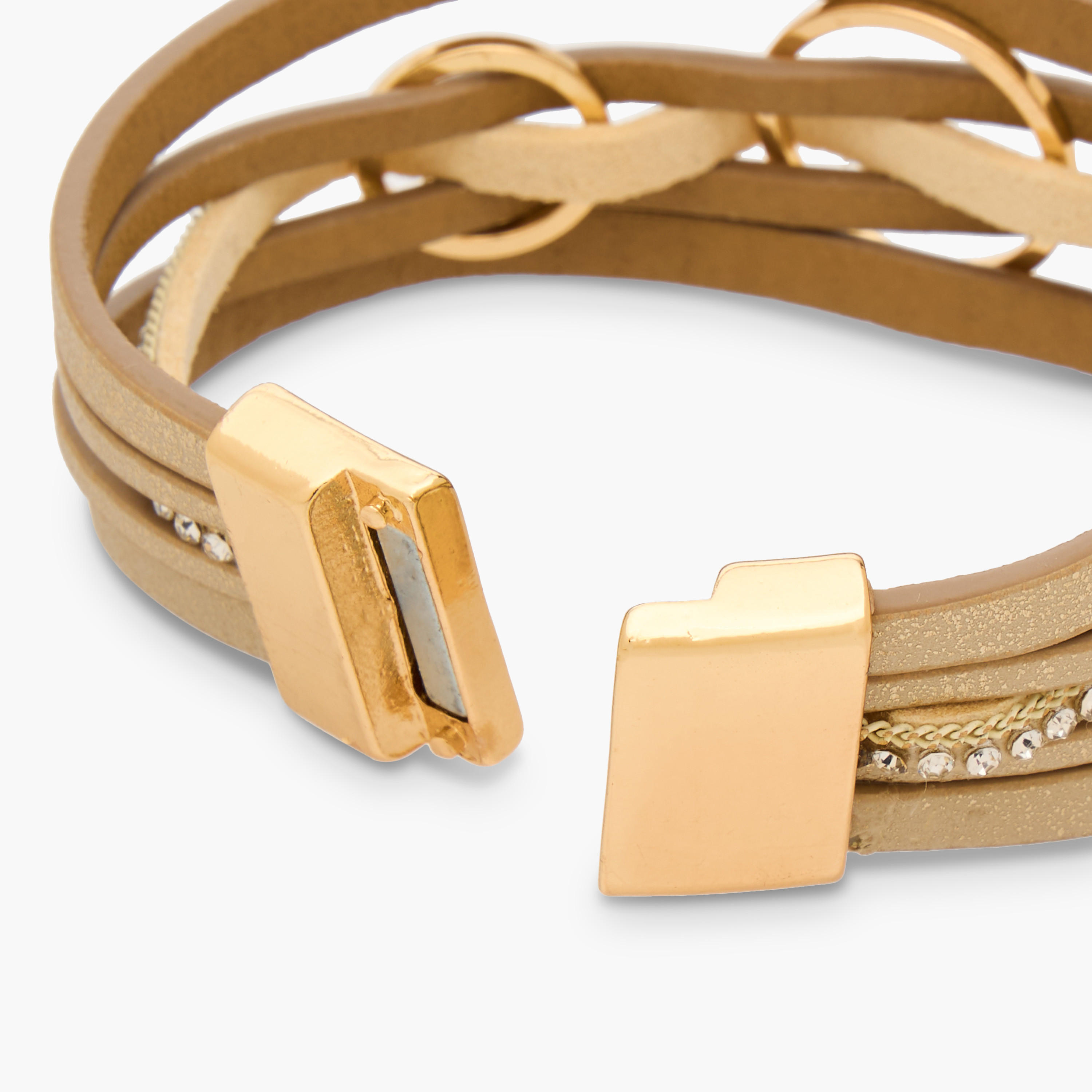 Gloo Metallic Embellished Layered Bracelet-women-watchesandjewellery-jewellery-banglesandbracelets-image-4