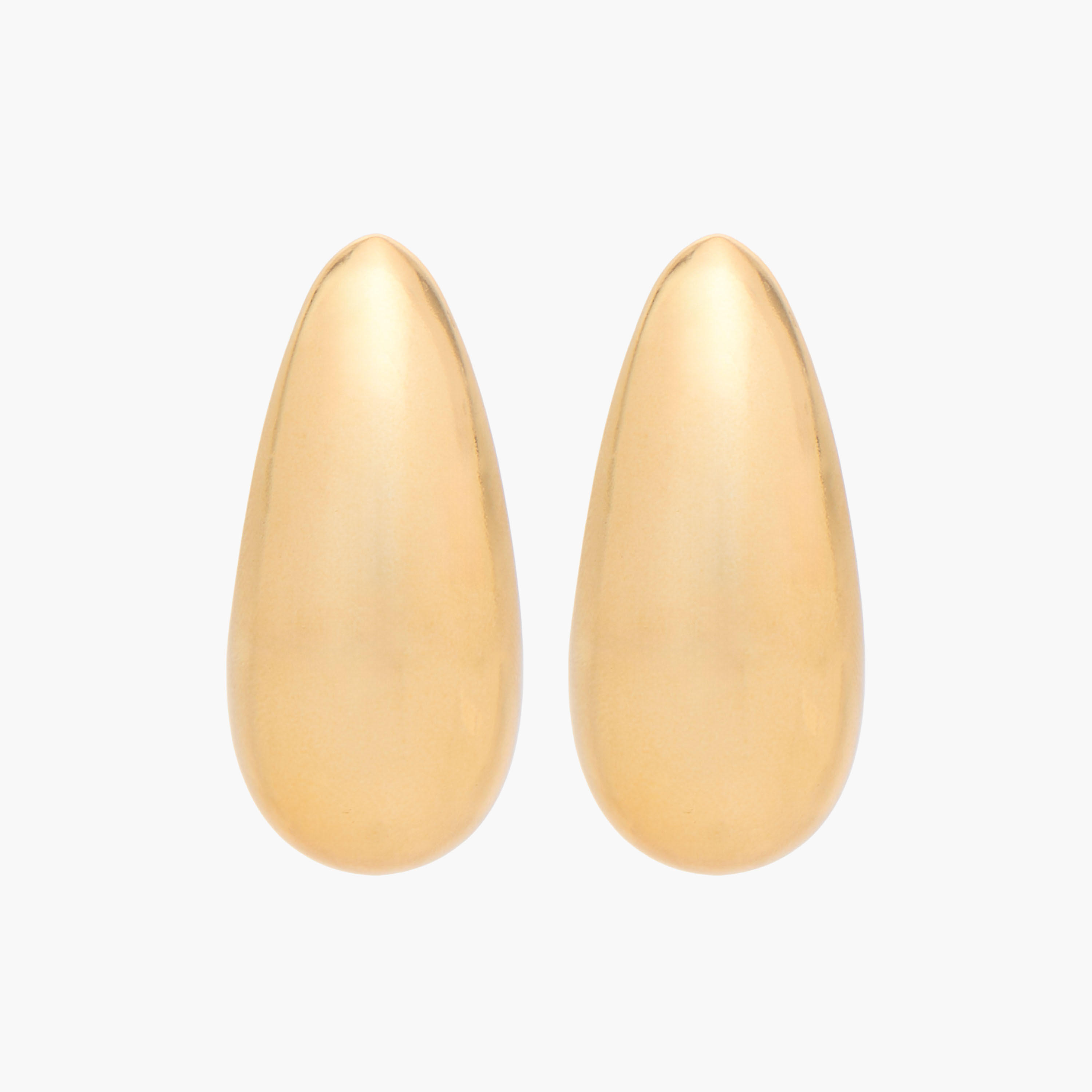 Gloo Gold Finish Chunky Hoop Earrings with Pushback Closure-women-watchesandjewellery-jewellery-earrings-image-1