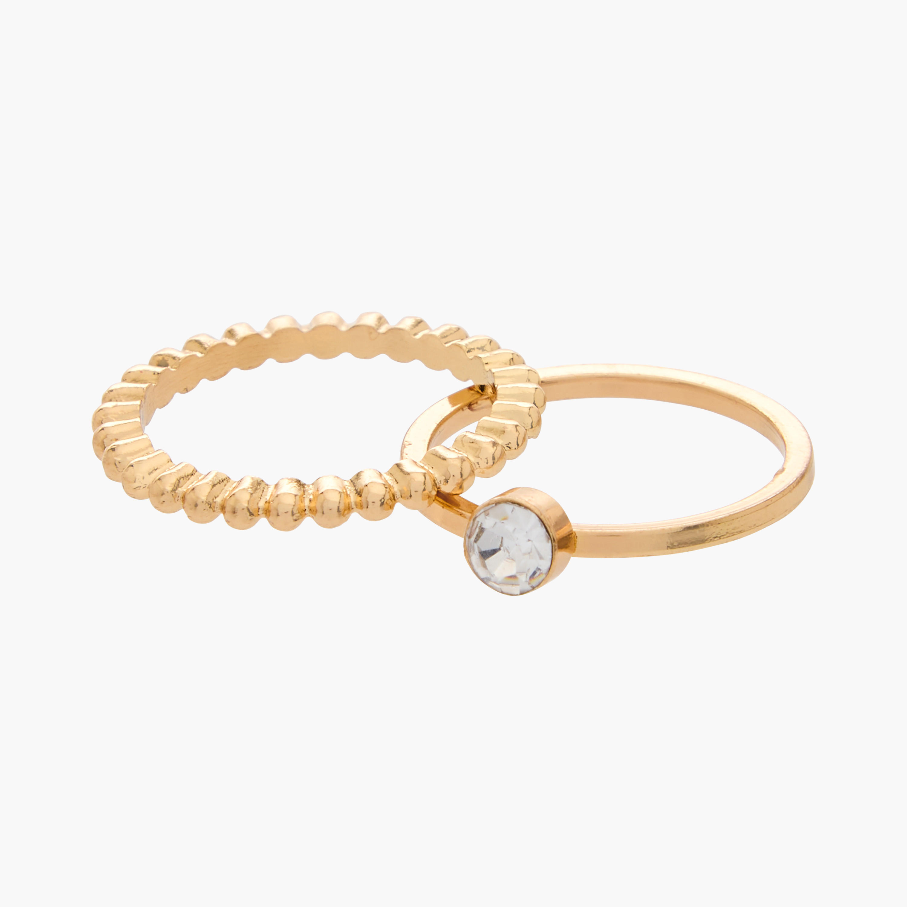 خواتم ميتالك متنوعة - طقم من 10-women-watchesandjewellery-jewellery-rings-image-1