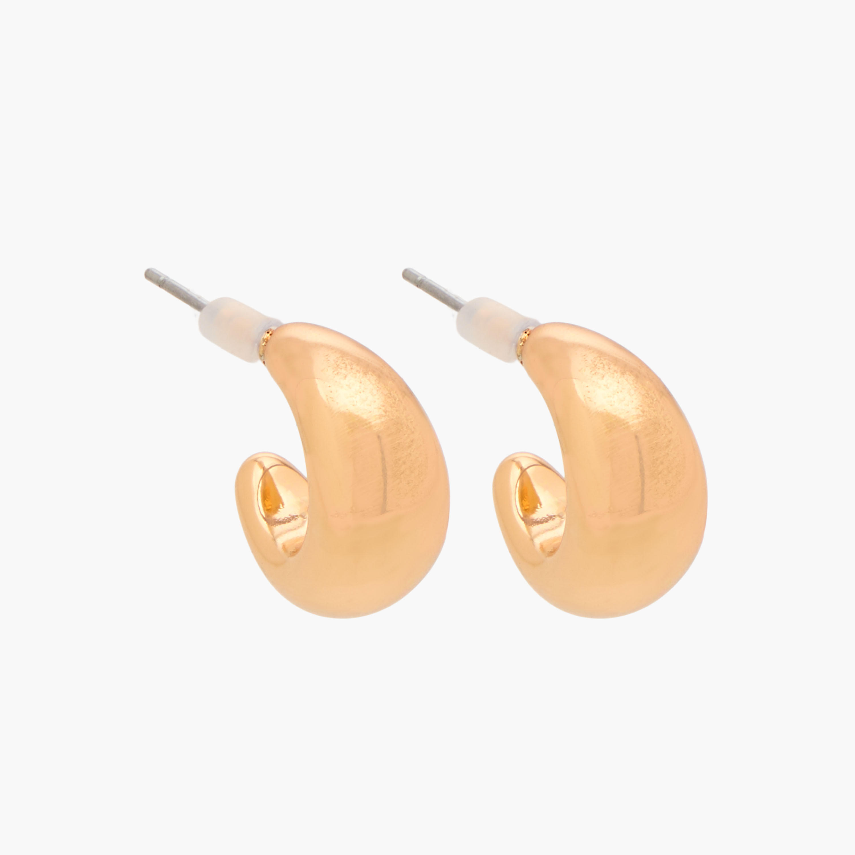 Gloo Pack of 3 Gold Finish Assorted Earrings with Pushback Closure-women-watchesandjewellery-jewellery-earrings-image-3