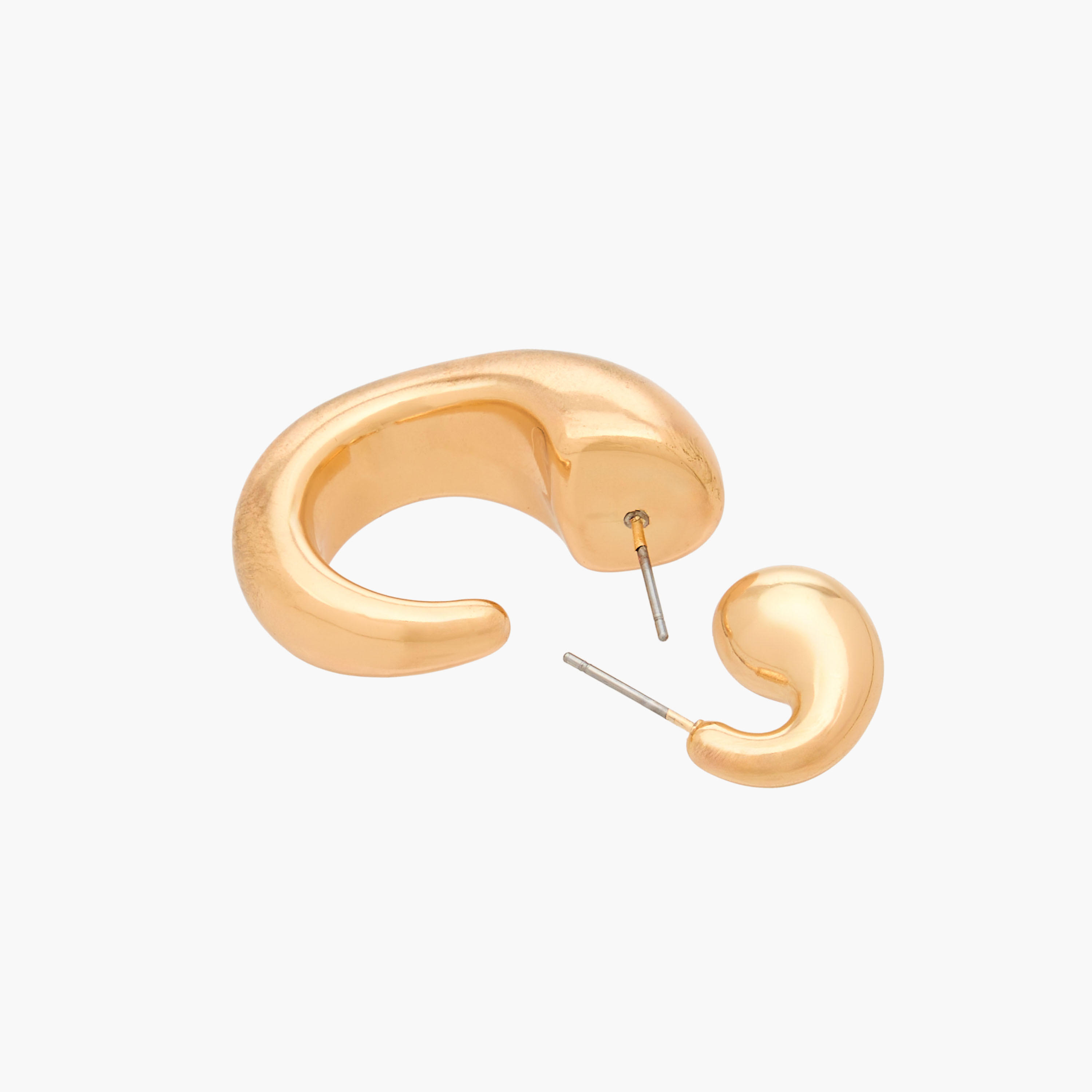 حلقان بتشطيب ذهبي ومكبس إغلاق من جلو - عبوة من زوجين-women-watchesandjewellery-jewellery-earrings-image-4