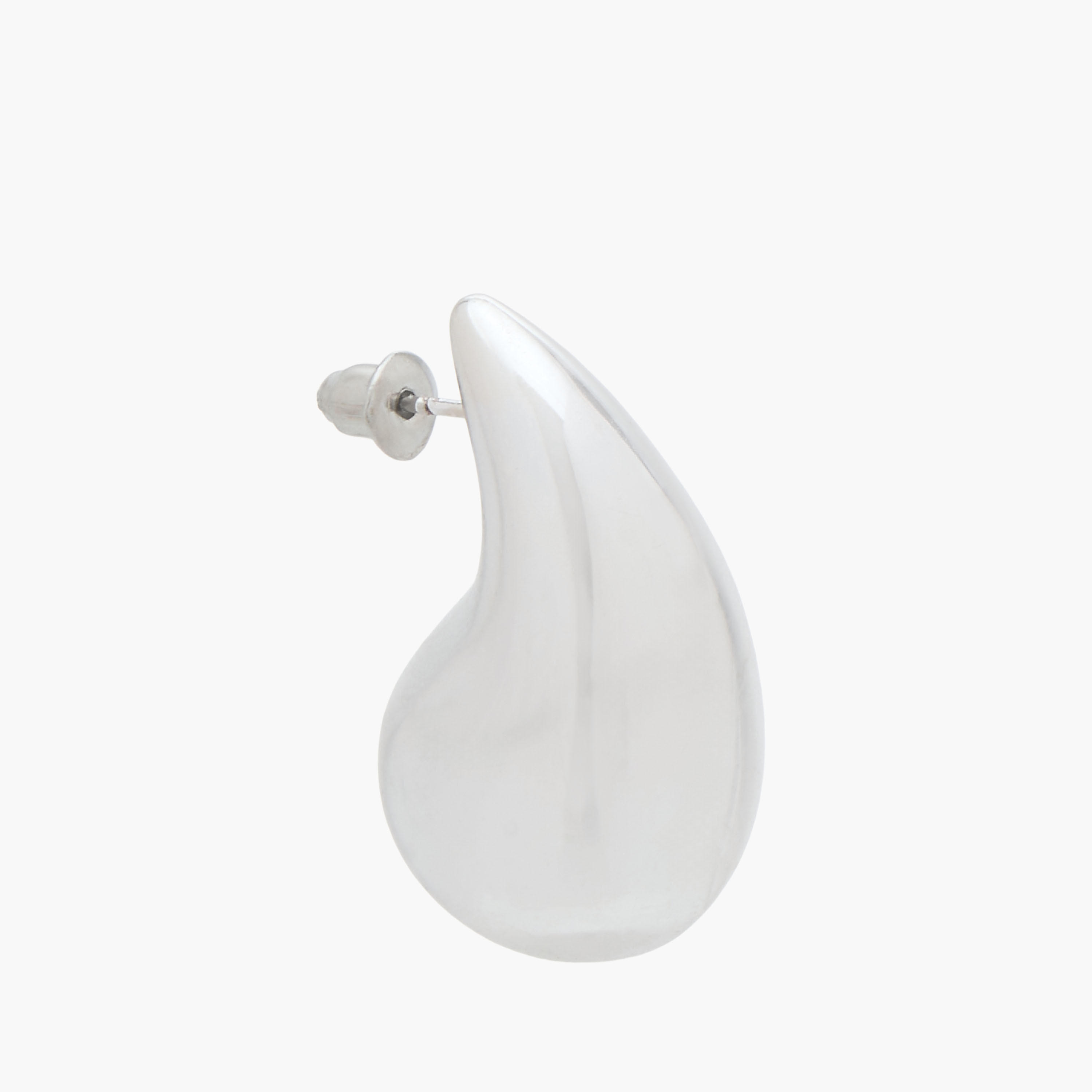 Gloo Pack of 2 Silver Finish Hoop Earrings with Pushback Closure-women-watchesandjewellery-jewellery-earrings-image-5