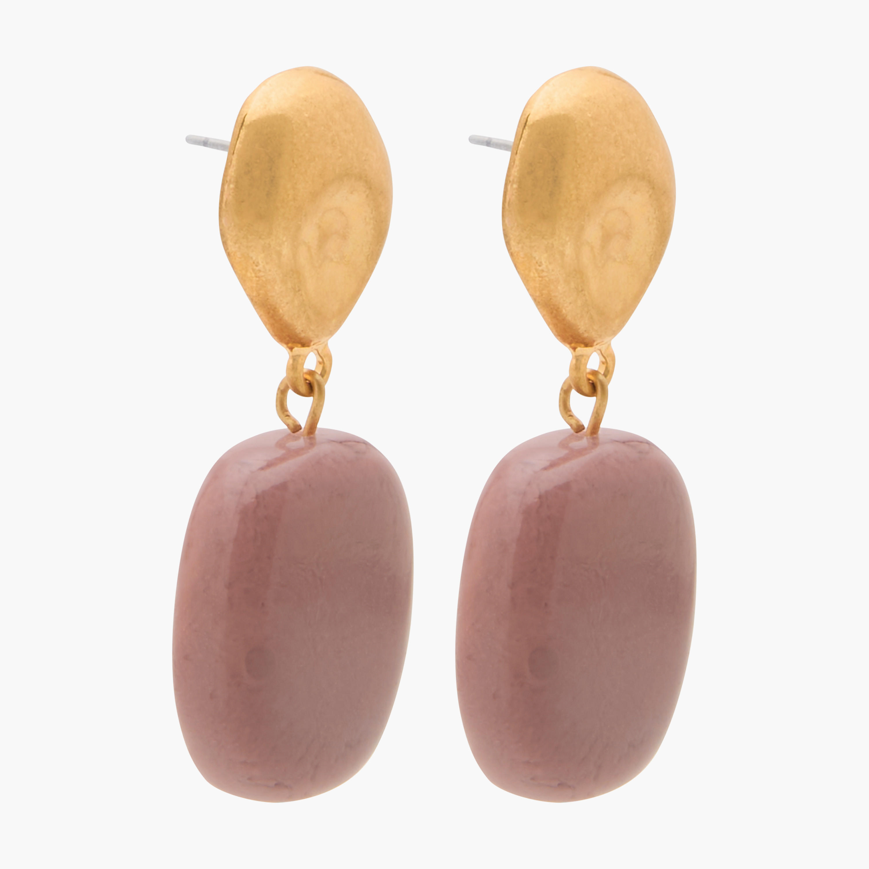 طقم من 2 أقراط معدنية متنوعة بمكبس إغلاق خلفي-women-watchesandjewellery-jewellery-earrings-image-3