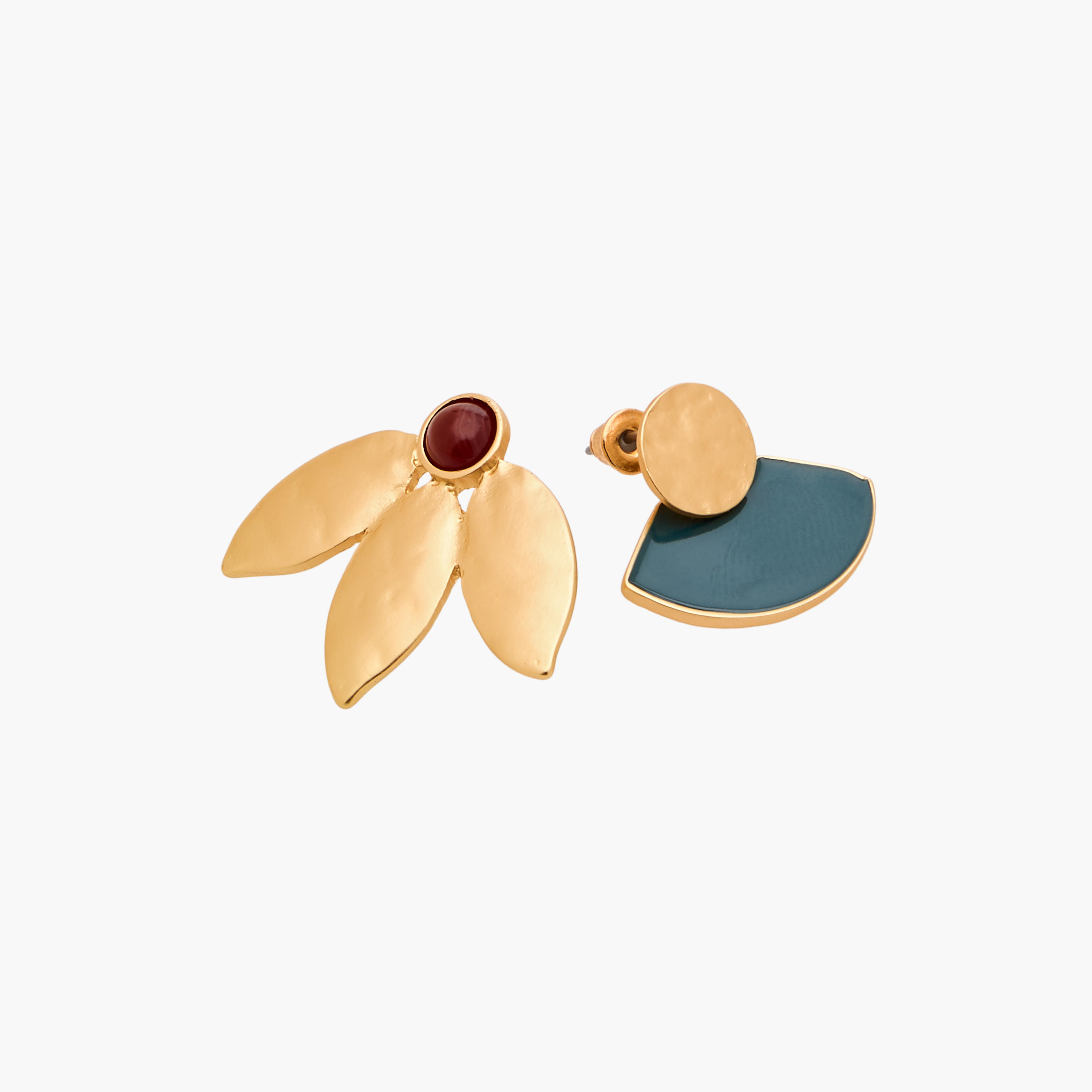 طقم من 3 أقراط مينا بمكبس إغلاق خلفي-women-watchesandjewellery-jewellery-earrings-image-6