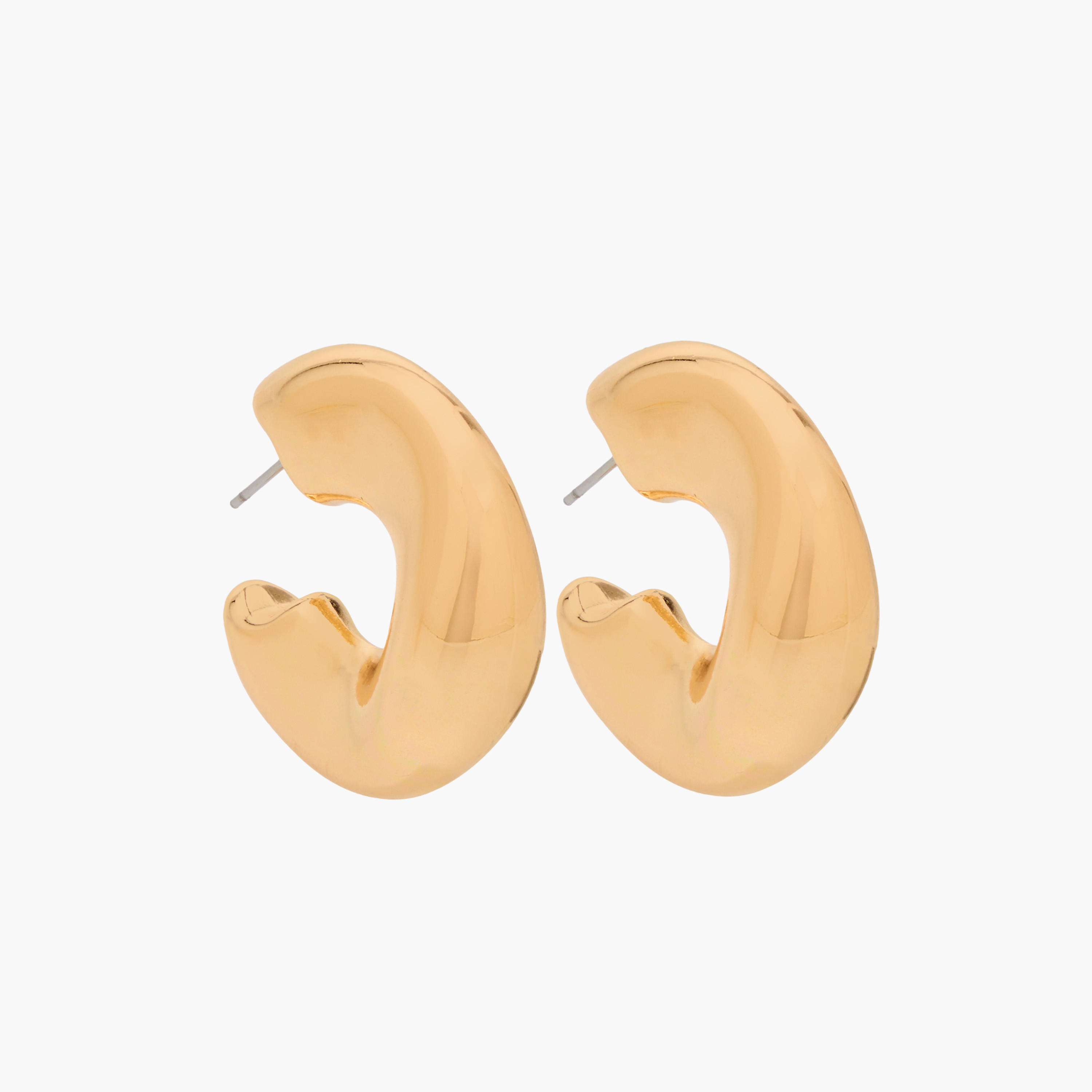 حلقان ميتاليك متنوعة بمكبس إغلاق خلفي - عبوة من 3 قطع-women-watchesandjewellery-jewellery-earrings-image-4