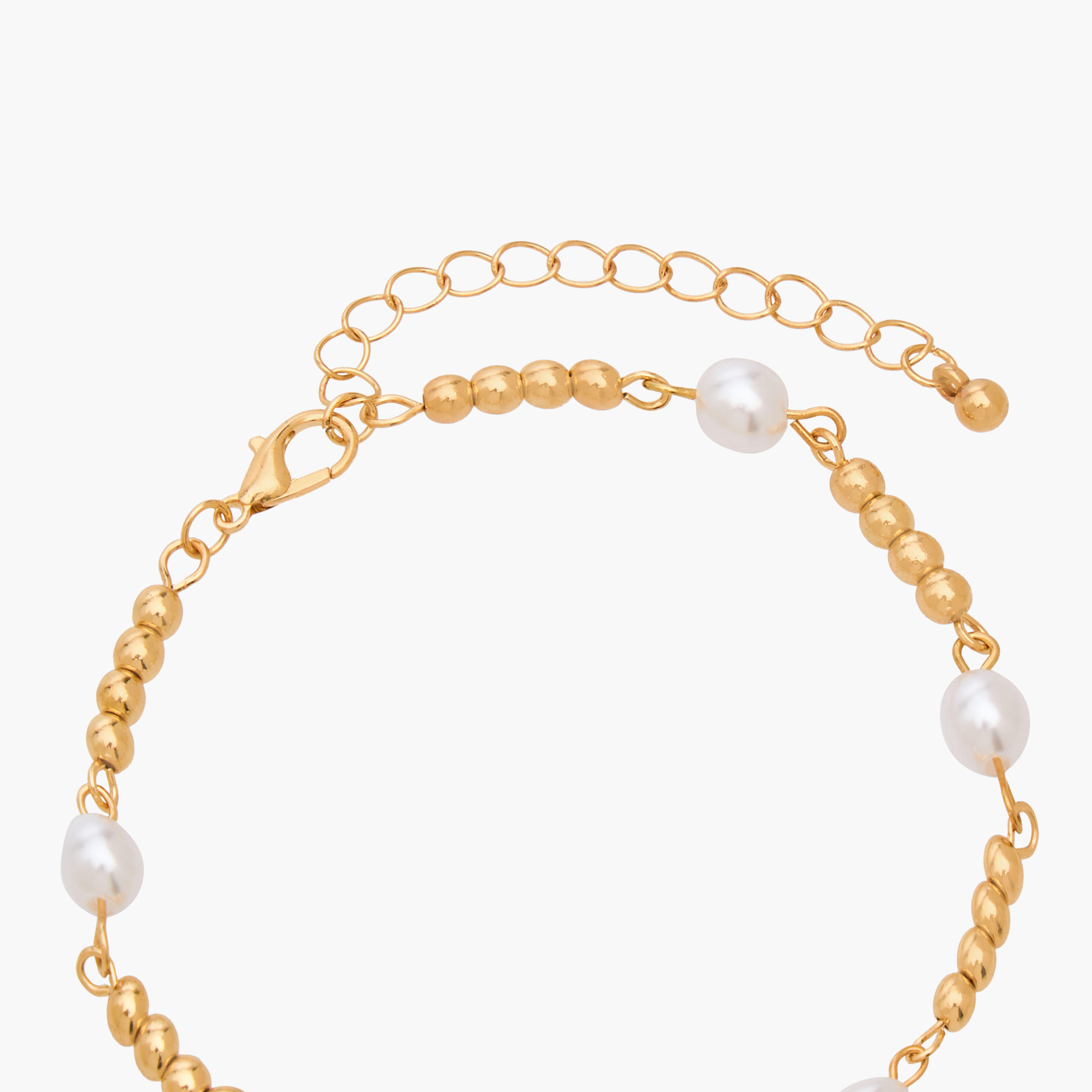 طقم من 5 سوار سلسلة معدني-women-watchesandjewellery-jewellery-banglesandbracelets-image-14
