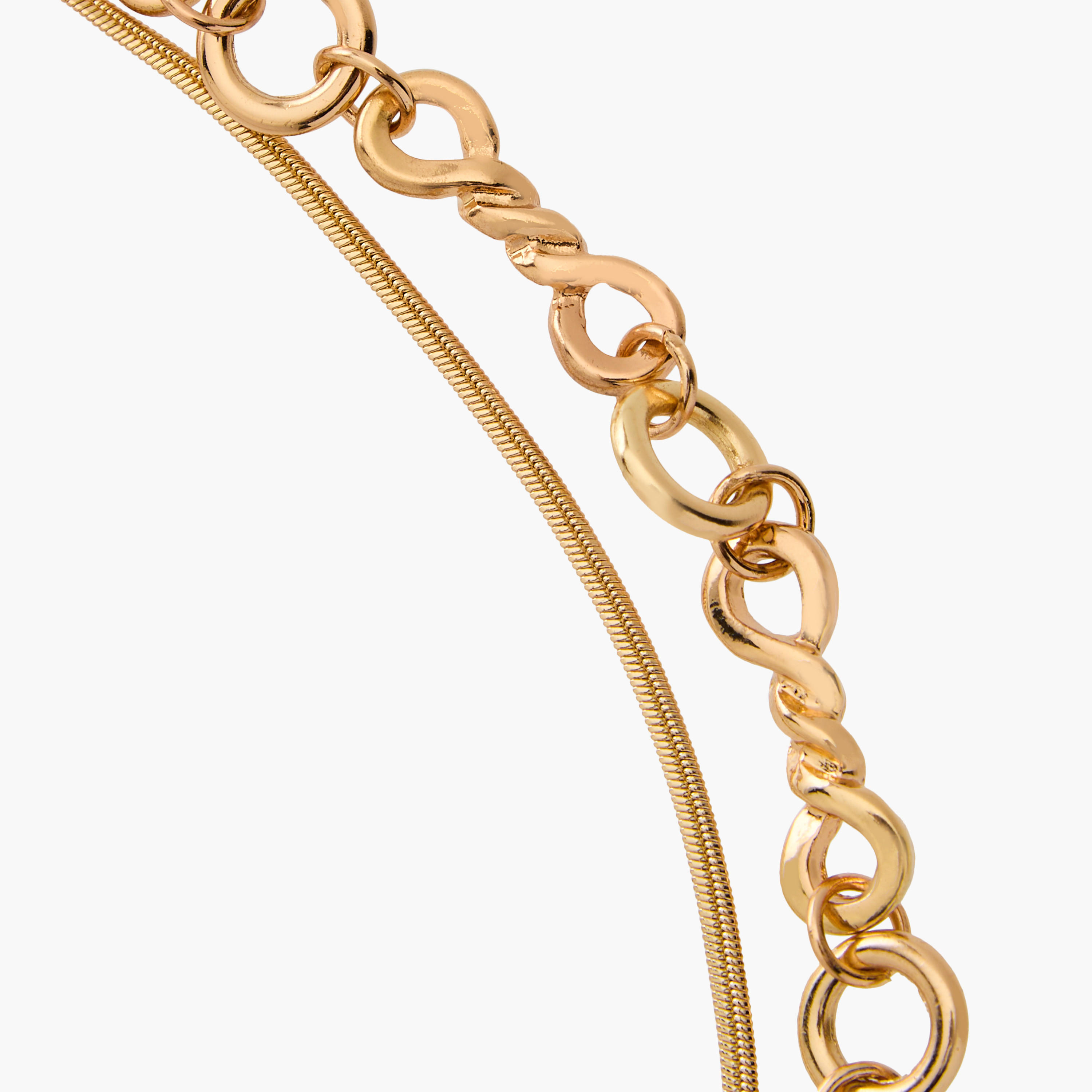 Metal Layered Necklace with Chunky Design-women-watchesandjewellery-jewellery-necklacesandpendants-image-5