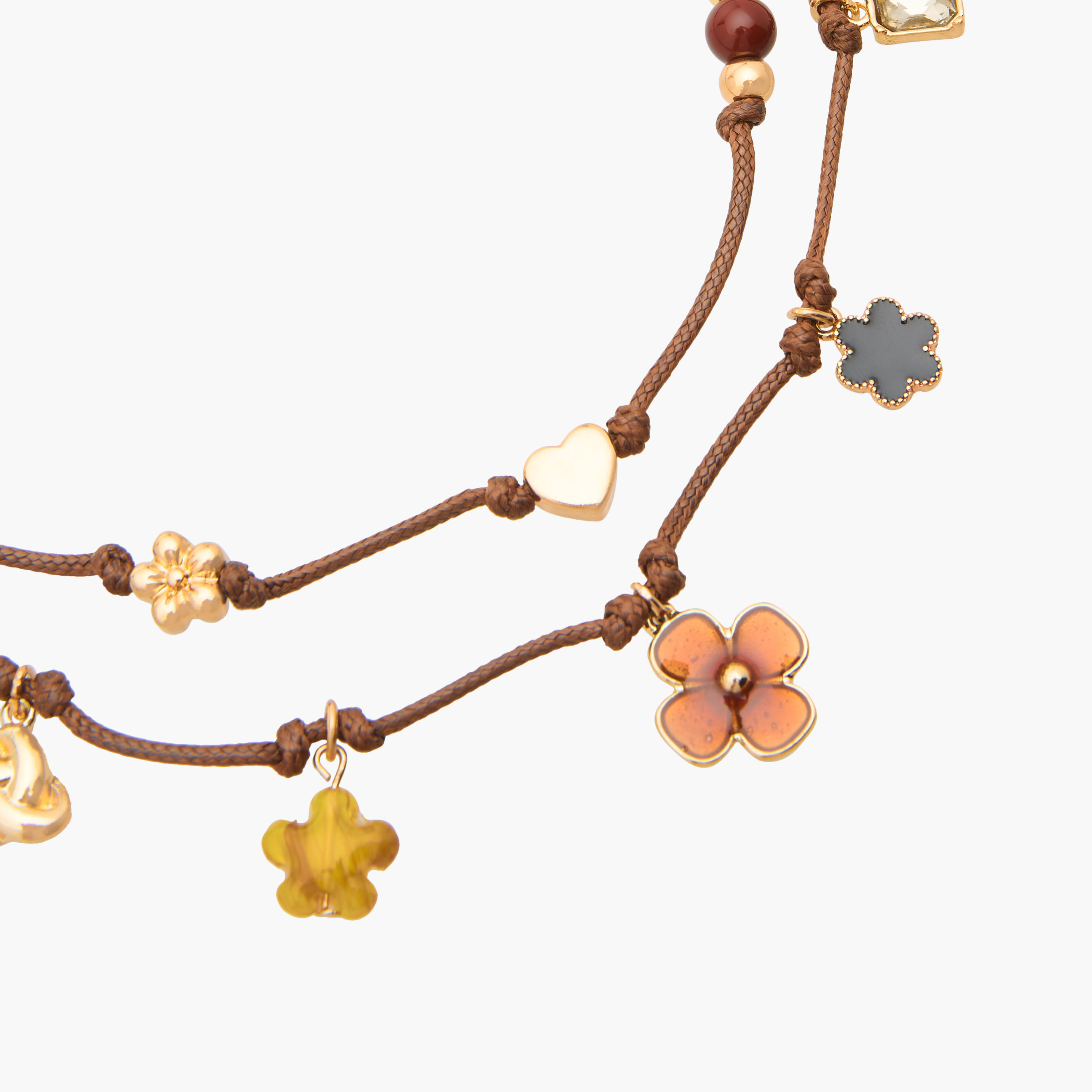 Metal Layered Necklace with Charm Detail-women-watchesandjewellery-jewellery-necklacesandpendants-image-3
