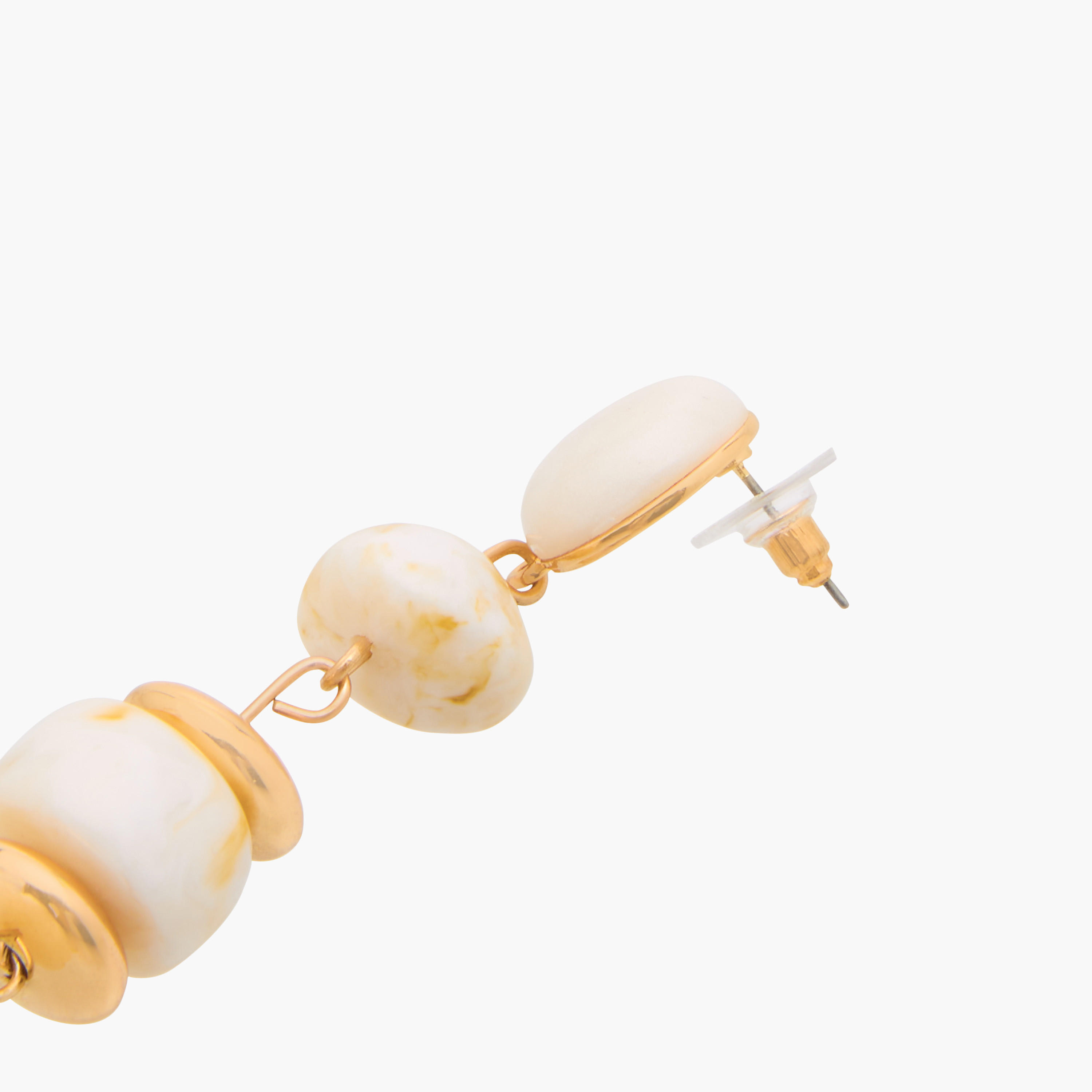 أقراط راتنج متدلية معدنية بمكبس إغلاق خلفي-women-watchesandjewellery-jewellery-earrings-image-1