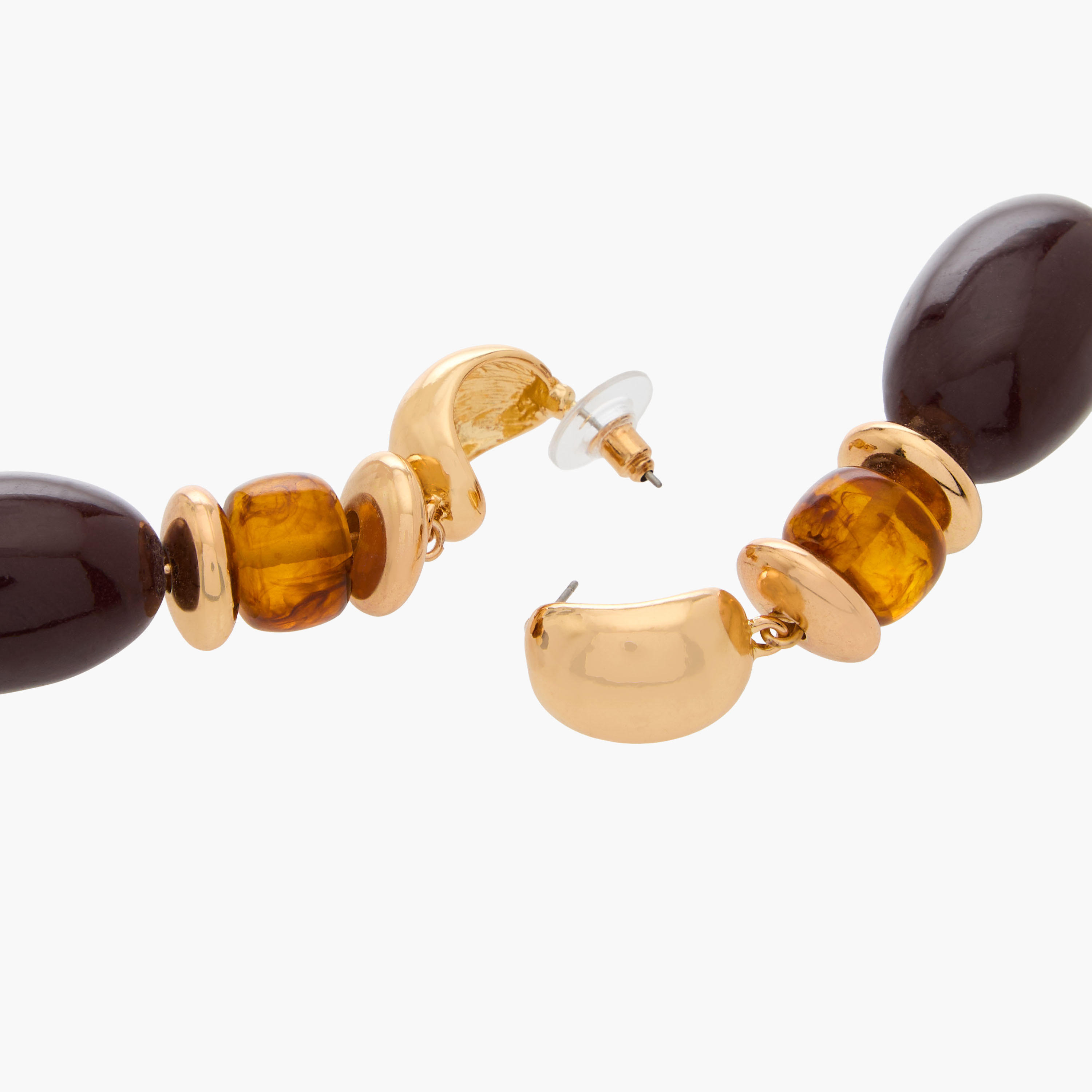 Resin Drop Earrings with Pushback Closure-women-watchesandjewellery-jewellery-earrings-image-4