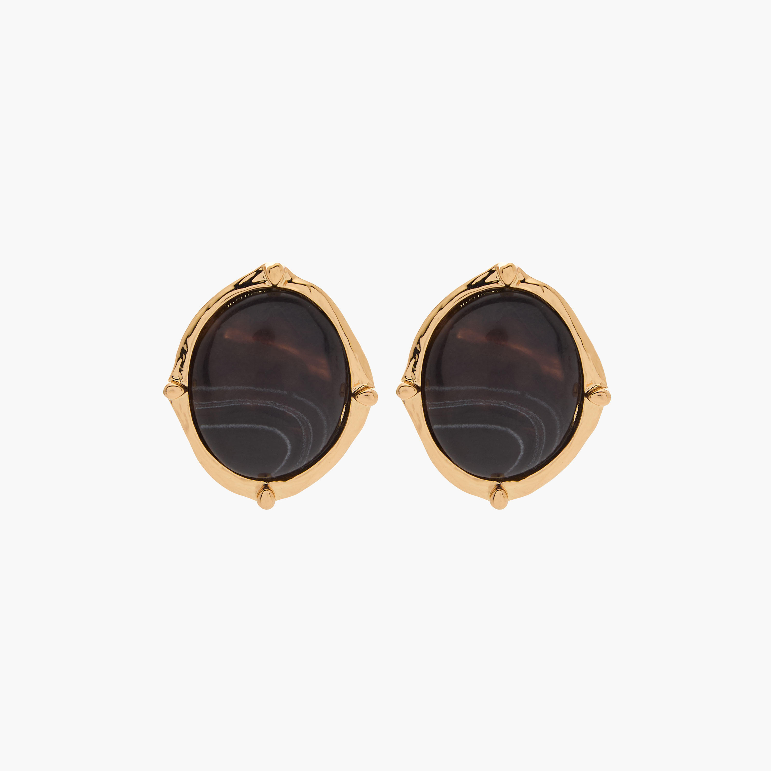Metallic Embellished Stud Earrings with Pushback Closure-women-watchesandjewellery-jewellery-earrings-image-1