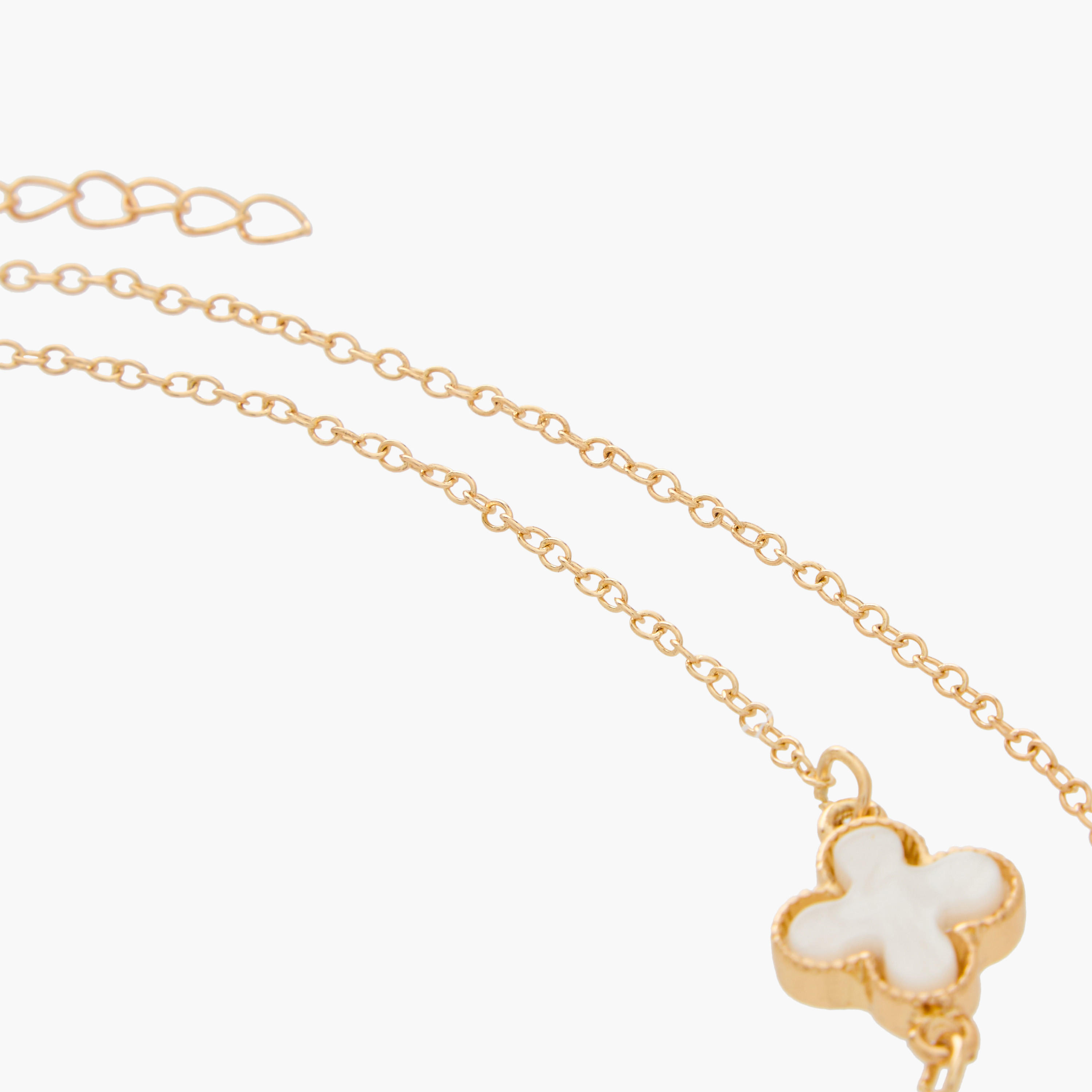 Resin Layered Necklace with Embellished Floral Pendant-women-watchesandjewellery-jewellery-necklacesandpendants-image-5