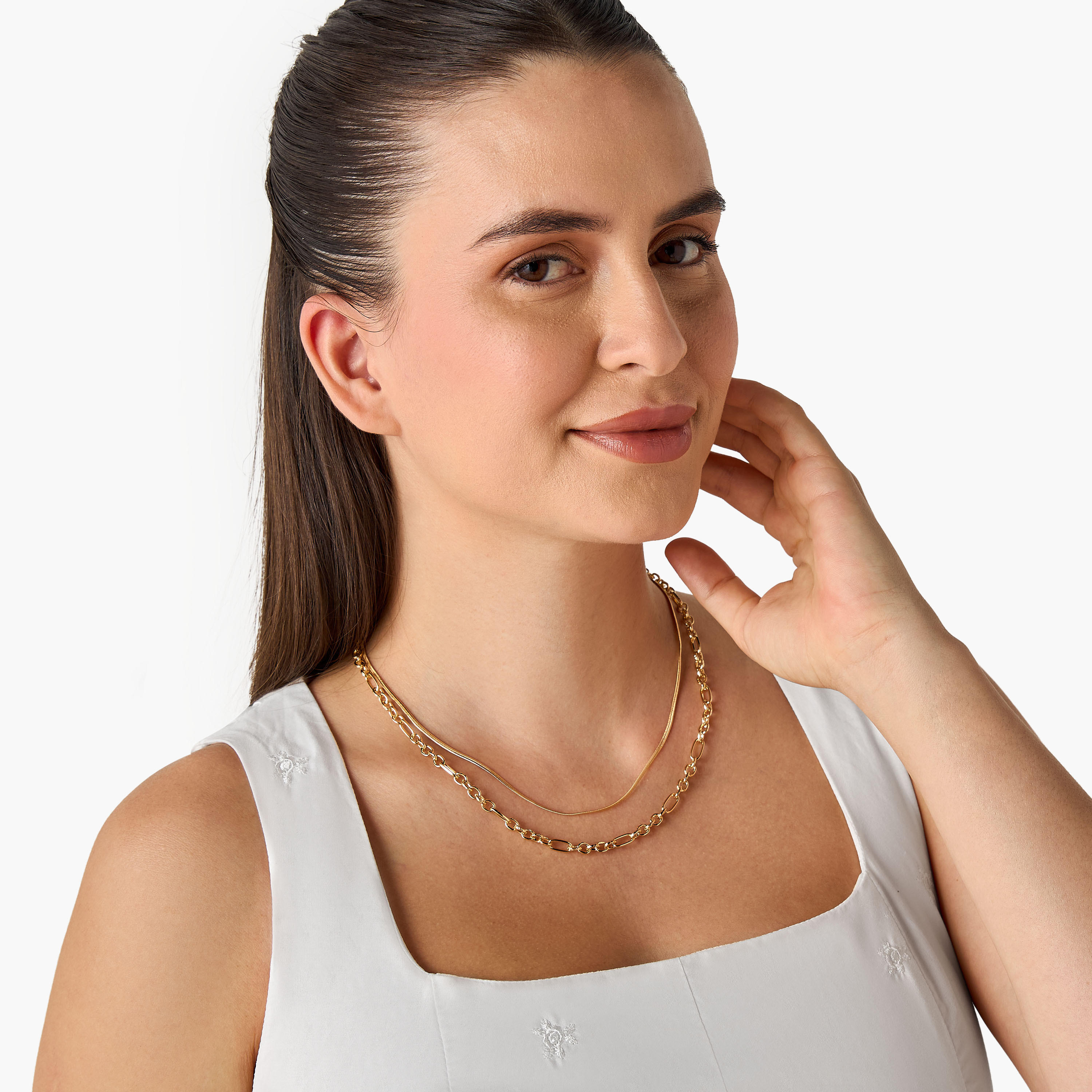 عقد ميتاليك متعدد الطبقات-women-watchesandjewellery-jewellery-necklacesandpendants-image-2