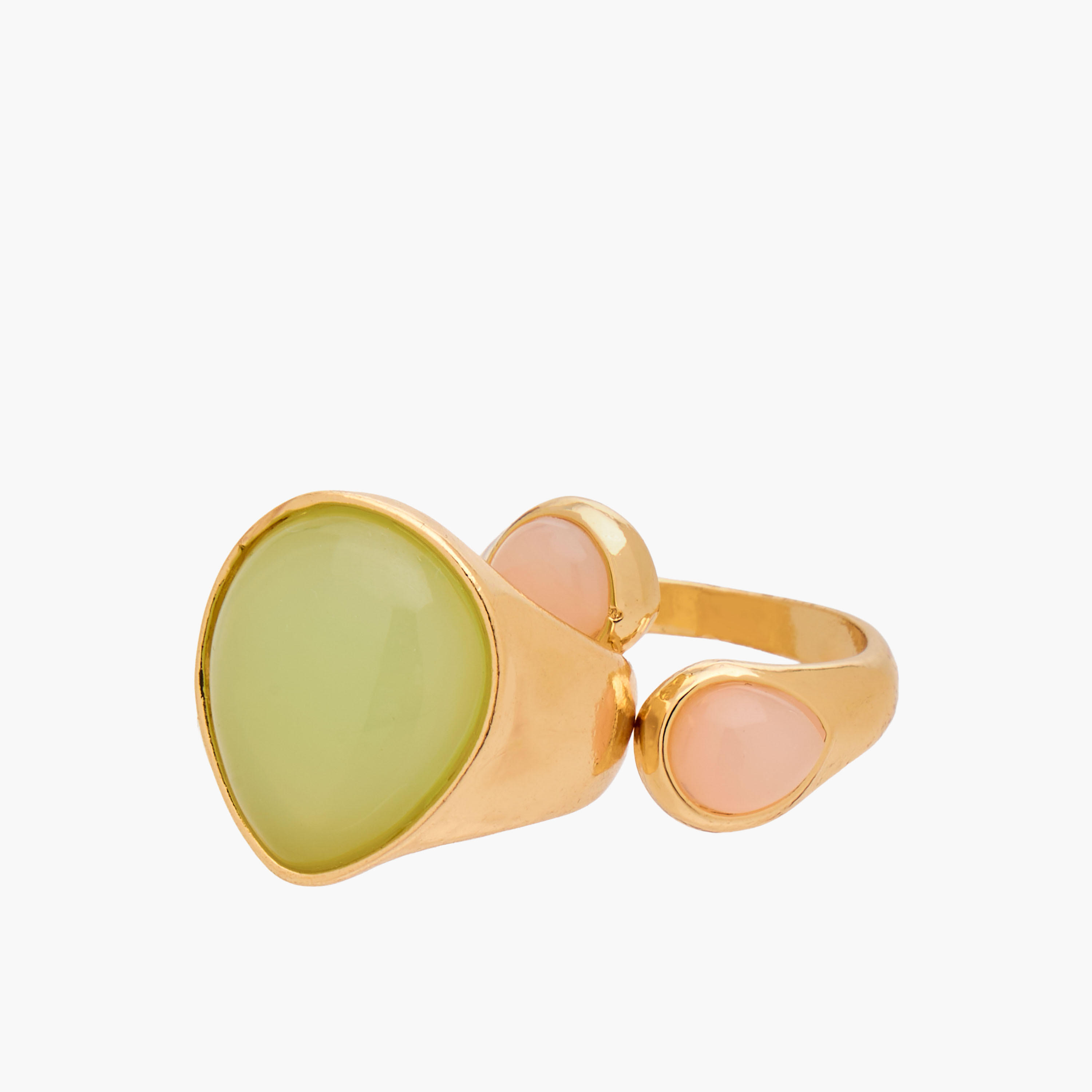 طقم خواتم ذهبية 5 قطع بتفاصيل لؤلؤ-women-watchesandjewellery-jewellery-rings-image-4