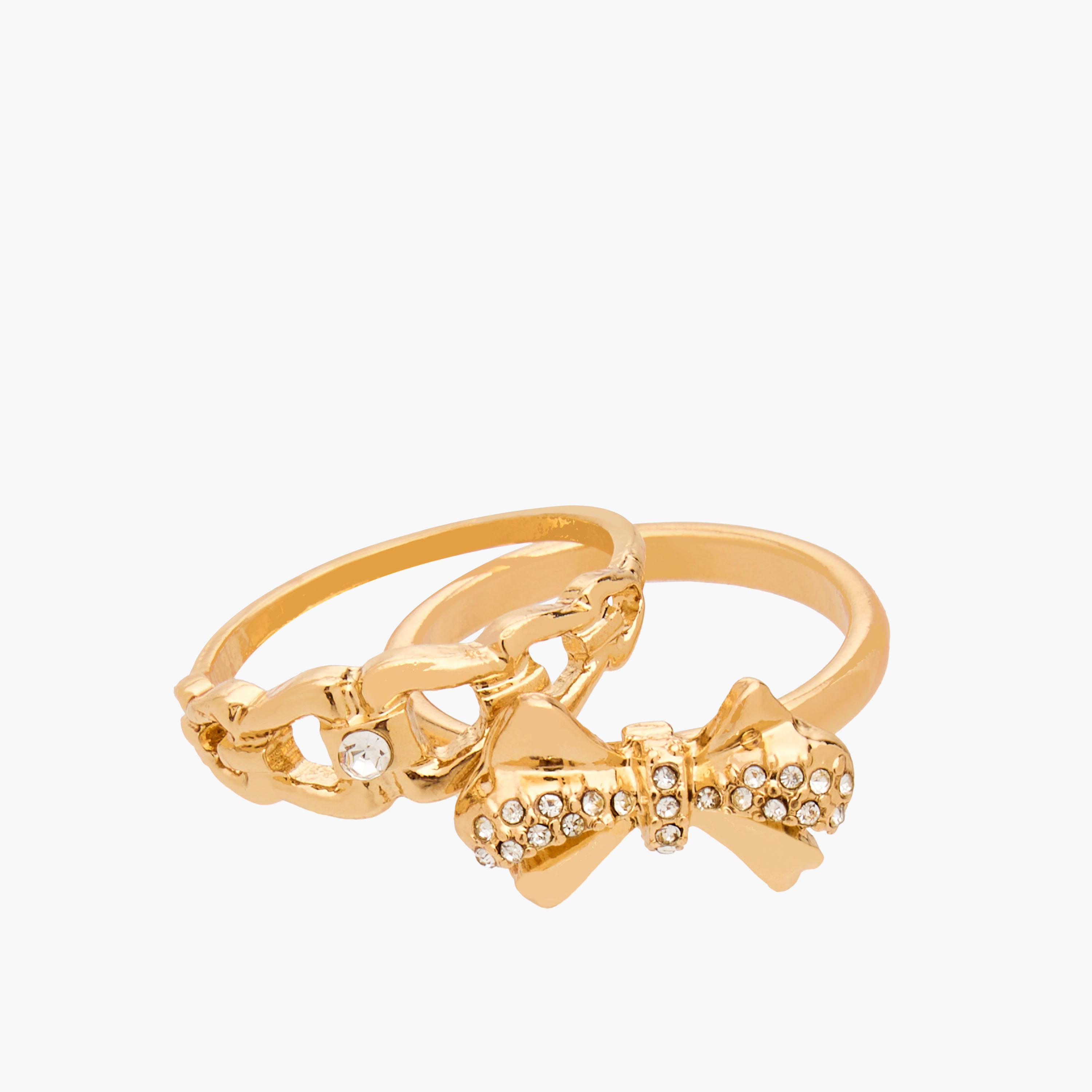 Pack of 8 Gold Tone Ring with Embellishments-women-watchesandjewellery-jewellery-rings-image-4