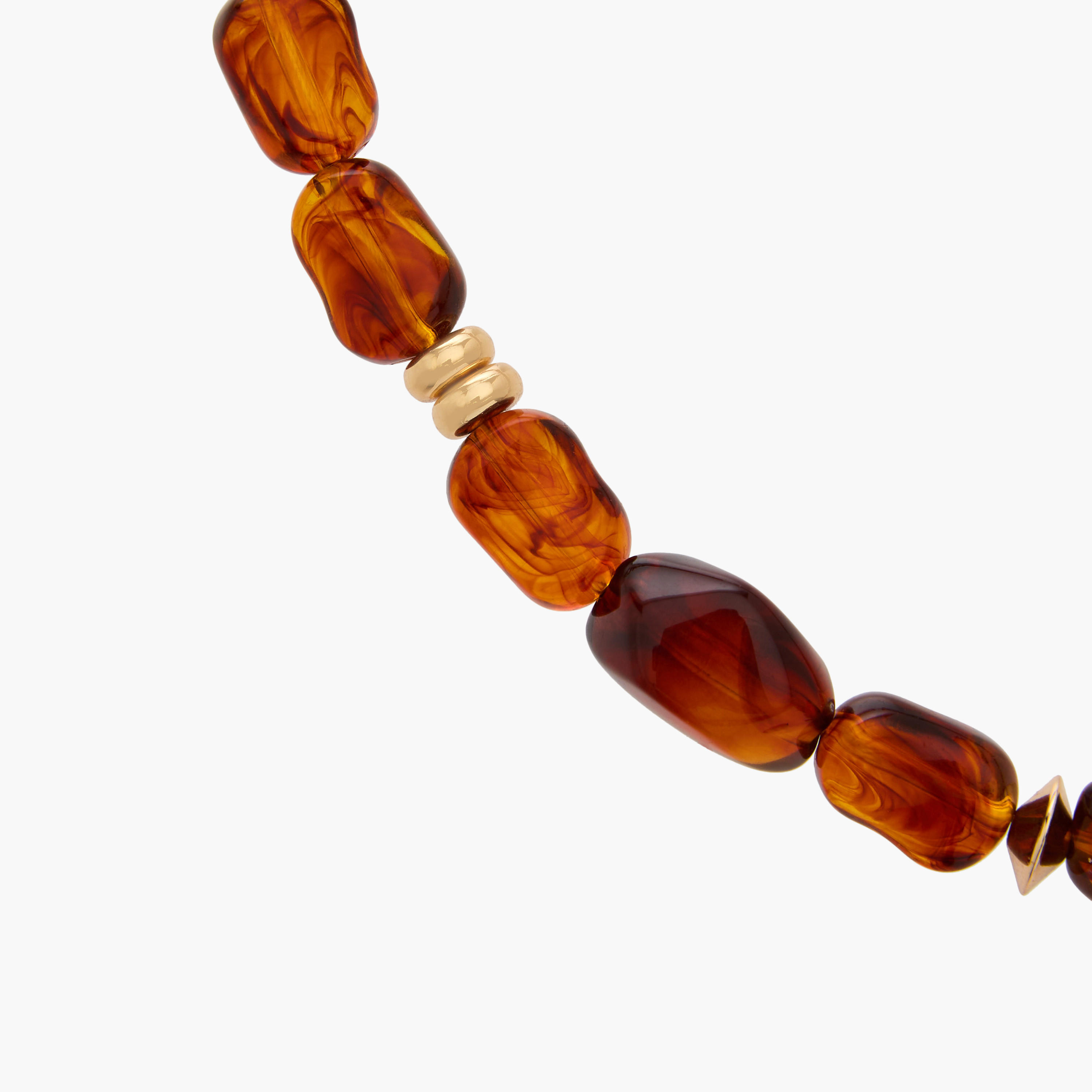 Metal Beaded Necklace with Floral Pendant-women-watchesandjewellery-jewellery-necklacesandpendants-image-5