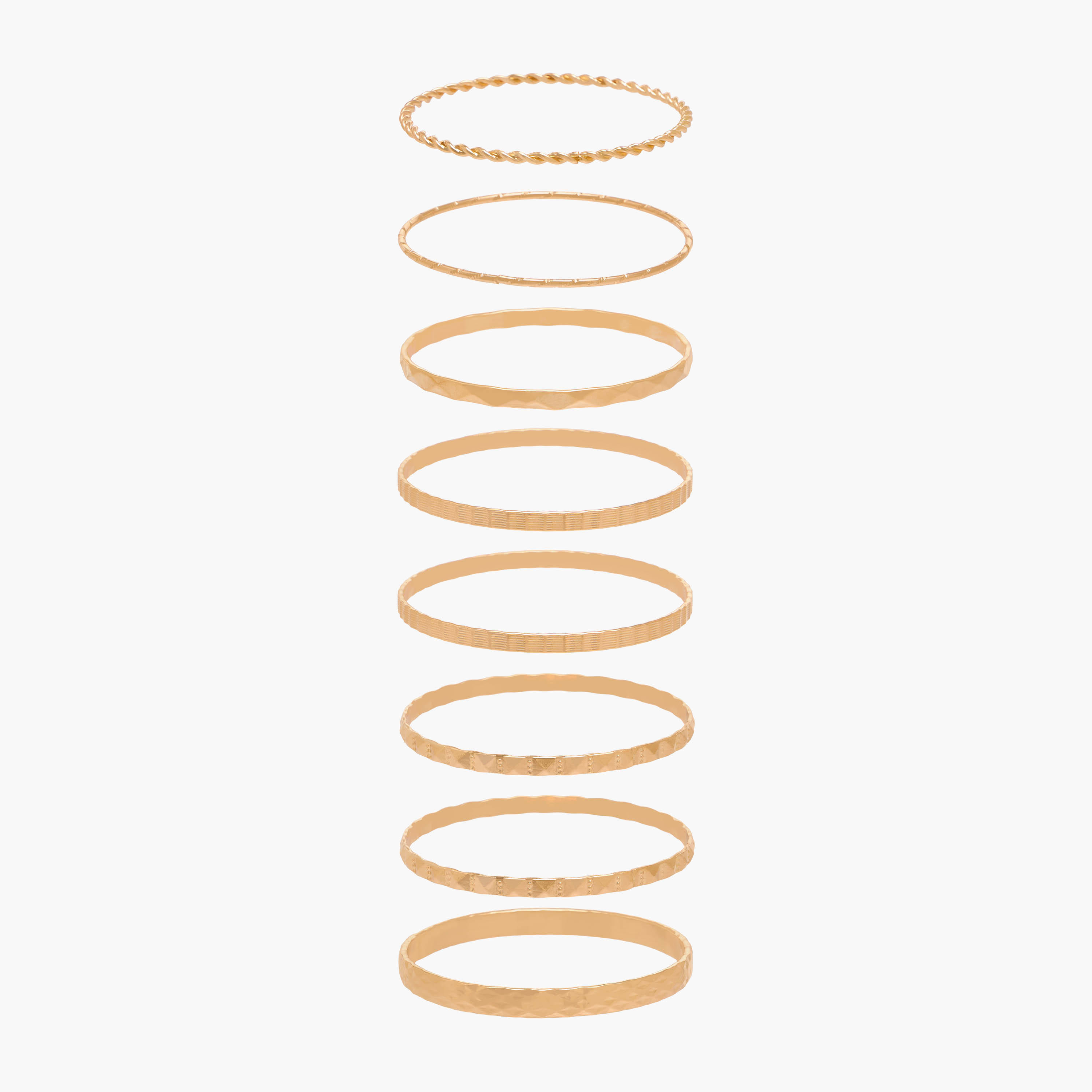 Pack of 7 Gold Tone Bangle-women-watchesandjewellery-jewellery-banglesandbracelets-image-1