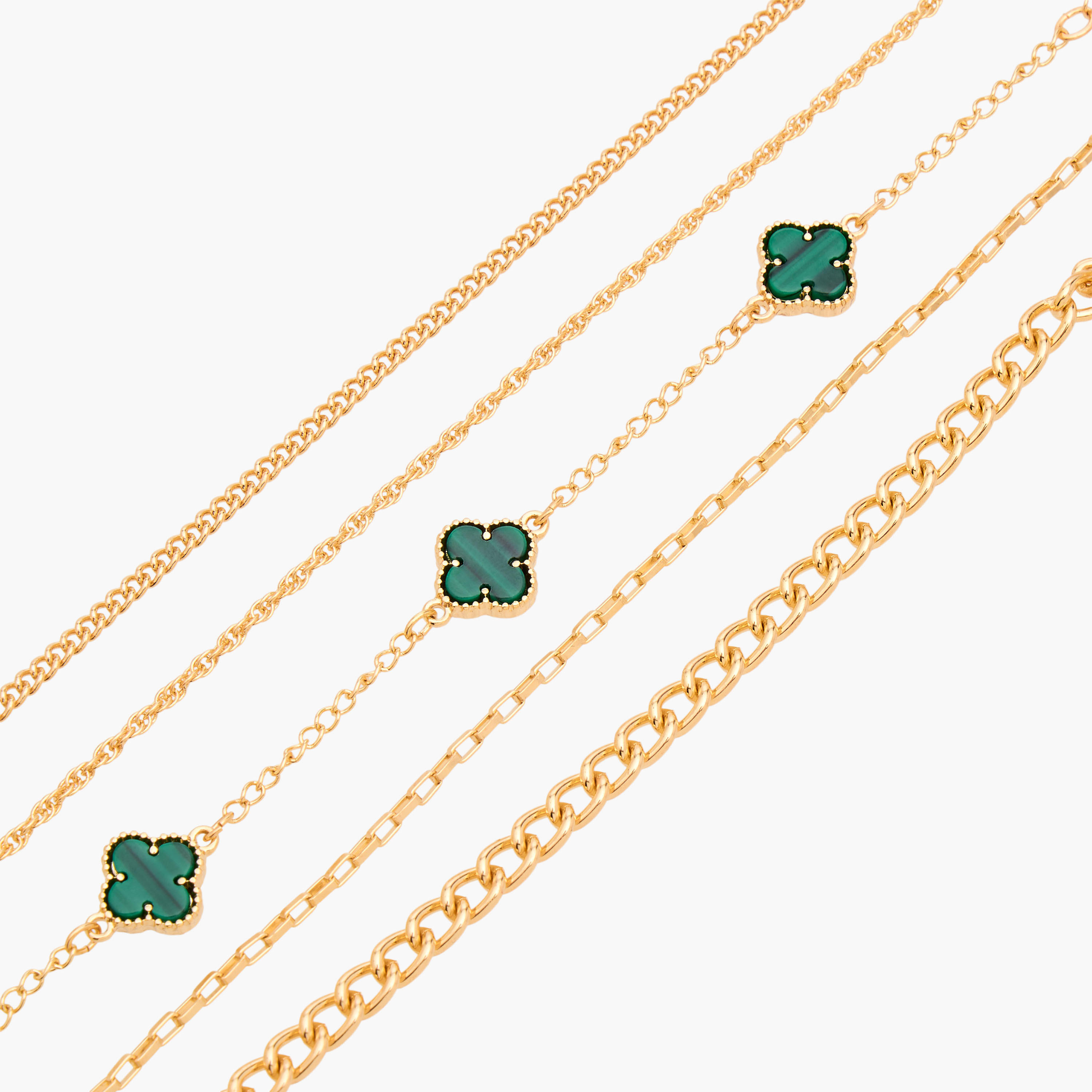 أساور مطلية بالذهب طقم من 5-women-watchesandjewellery-jewellery-banglesandbracelets-image-13