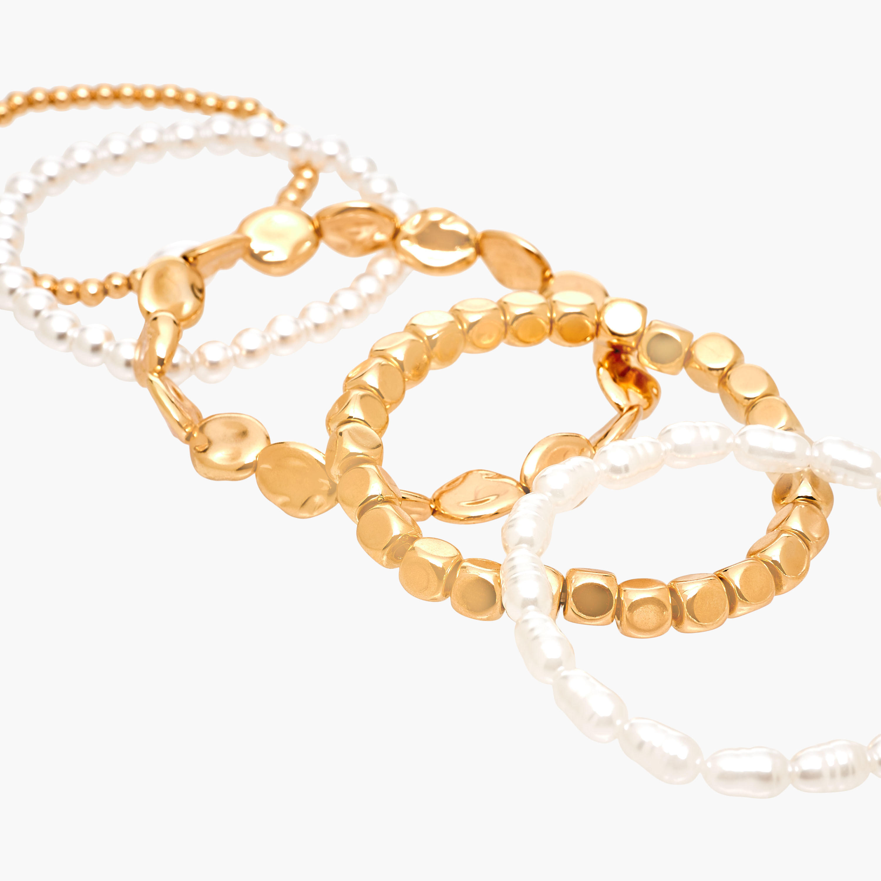 طقم من 5 أساور متنوعة قابلة للتمدد-women-watchesandjewellery-jewellery-banglesandbracelets-image-14