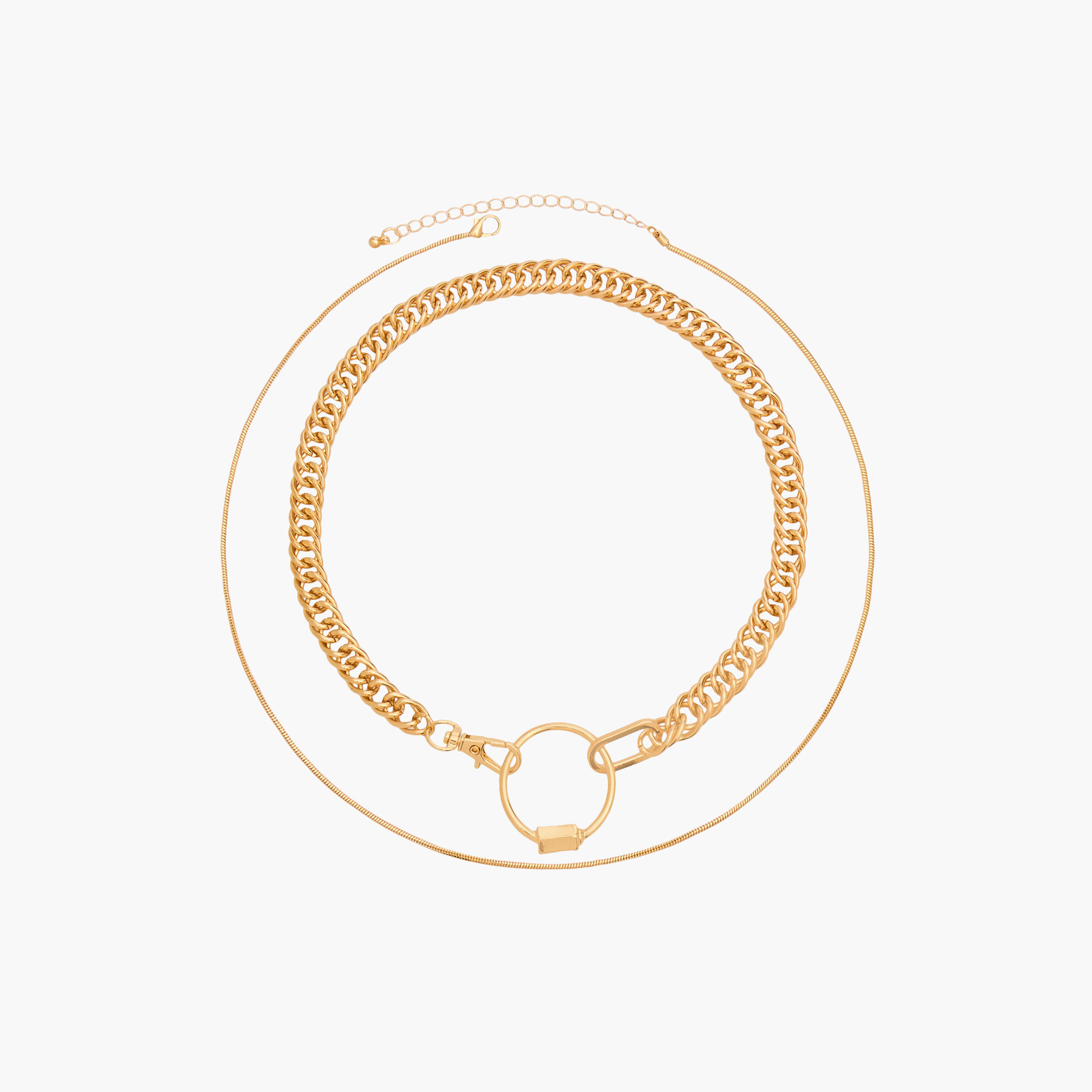 Set of 2 - Metal Assorted Necklace-women-watchesandjewellery-jewellery-necklacesandpendants-image-1