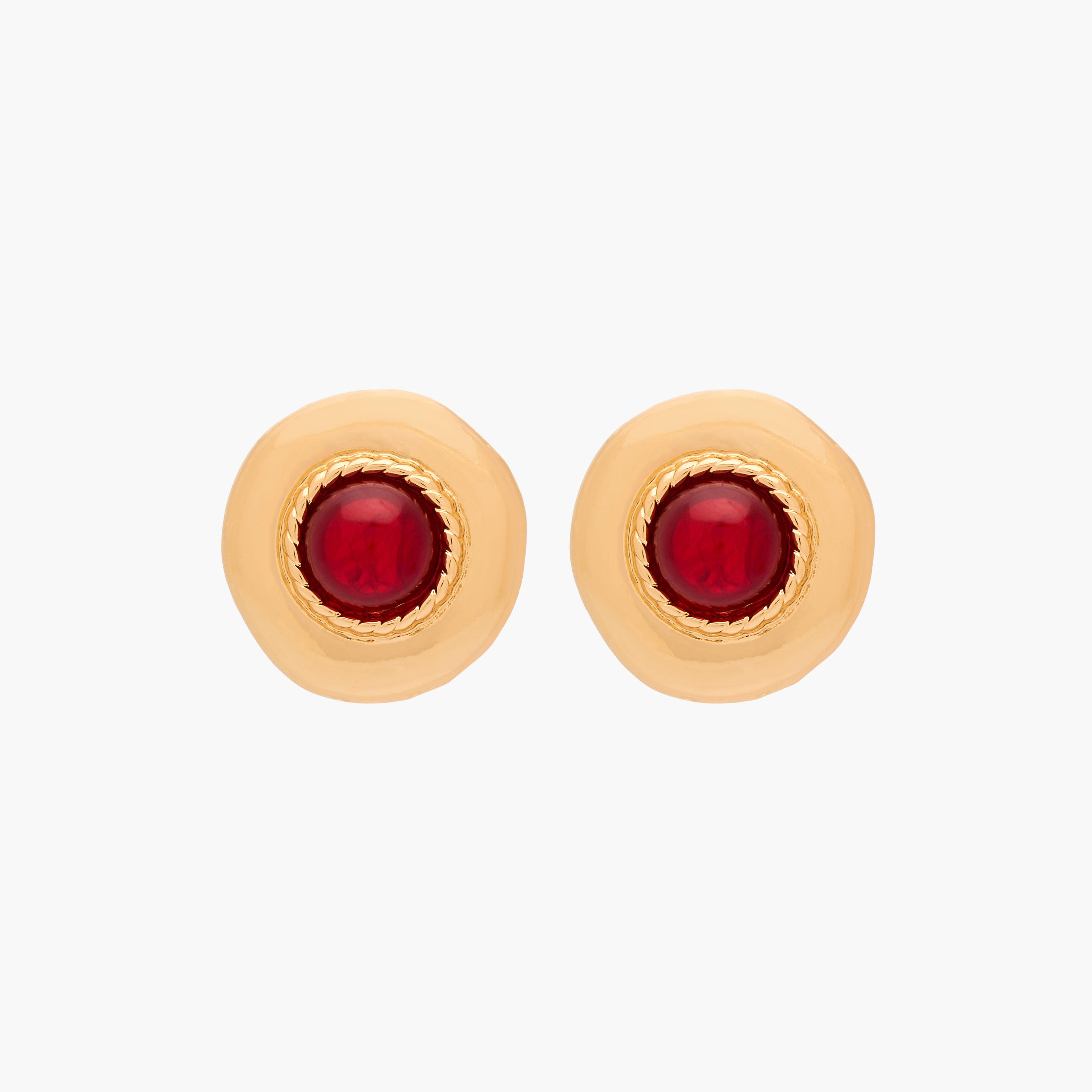أقراط ميتاليك مرصّعة بمكبس إغلاق خلفي-women-watchesandjewellery-jewellery-earrings-image-5