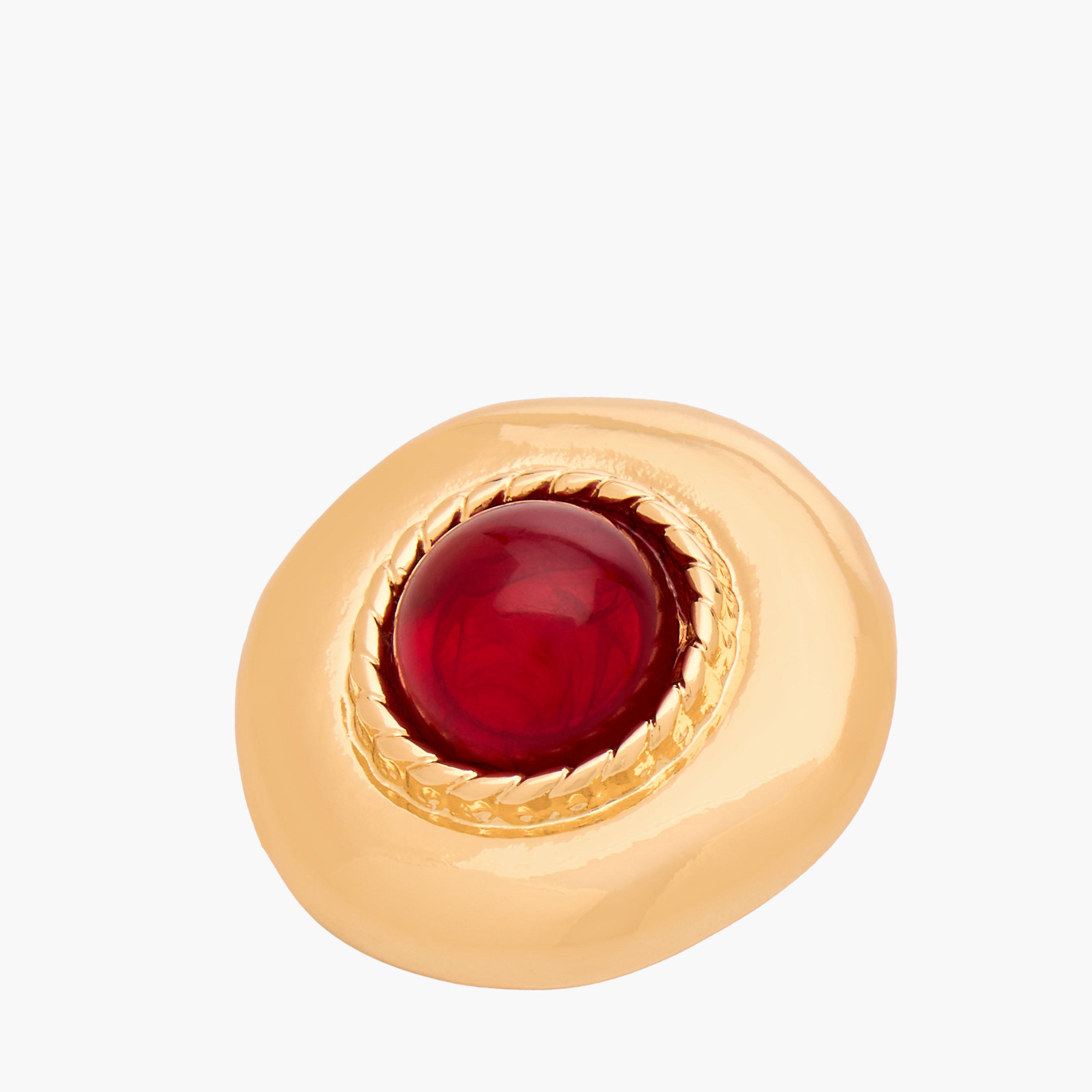 أقراط ميتاليك مرصّعة بمكبس إغلاق خلفي-women-watchesandjewellery-jewellery-earrings-image-1