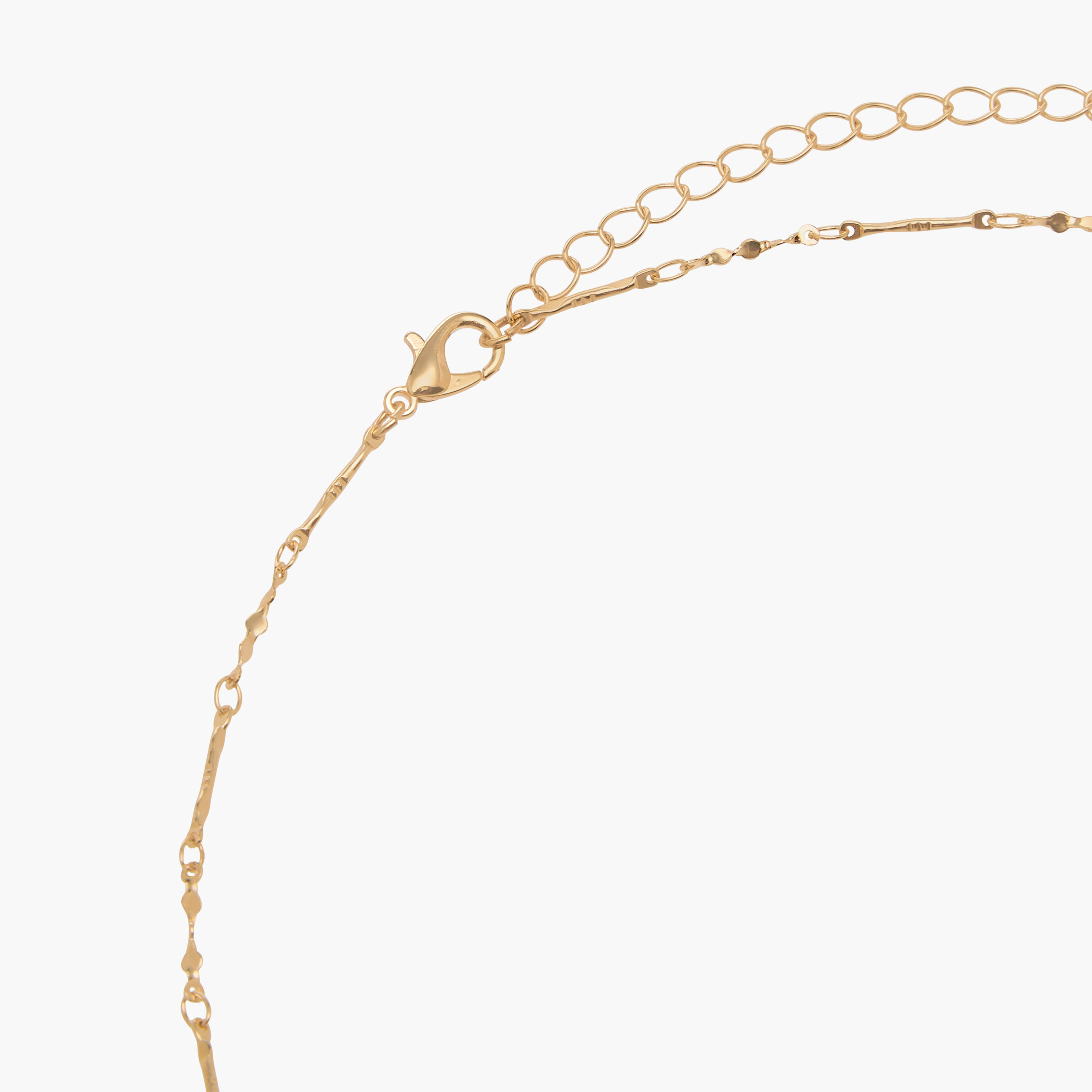 عقد بتصاميم متنوعة بلون ذهبي - طقم من 3 قطع-women-watchesandjewellery-jewellery-necklacesandpendants-image-7