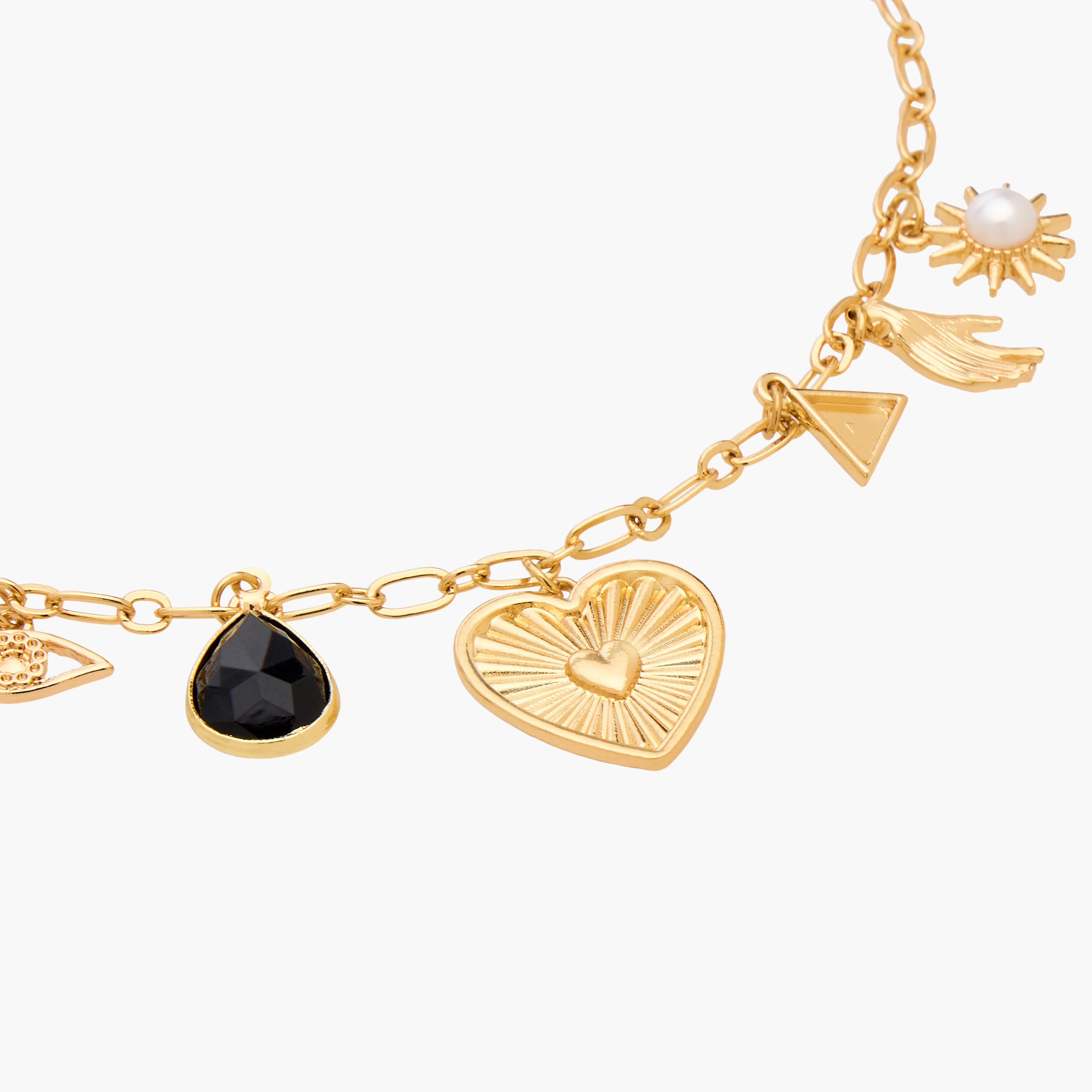 Metal Charm Choker Necklace-women-watchesandjewellery-jewellery-necklacesandpendants-image-5