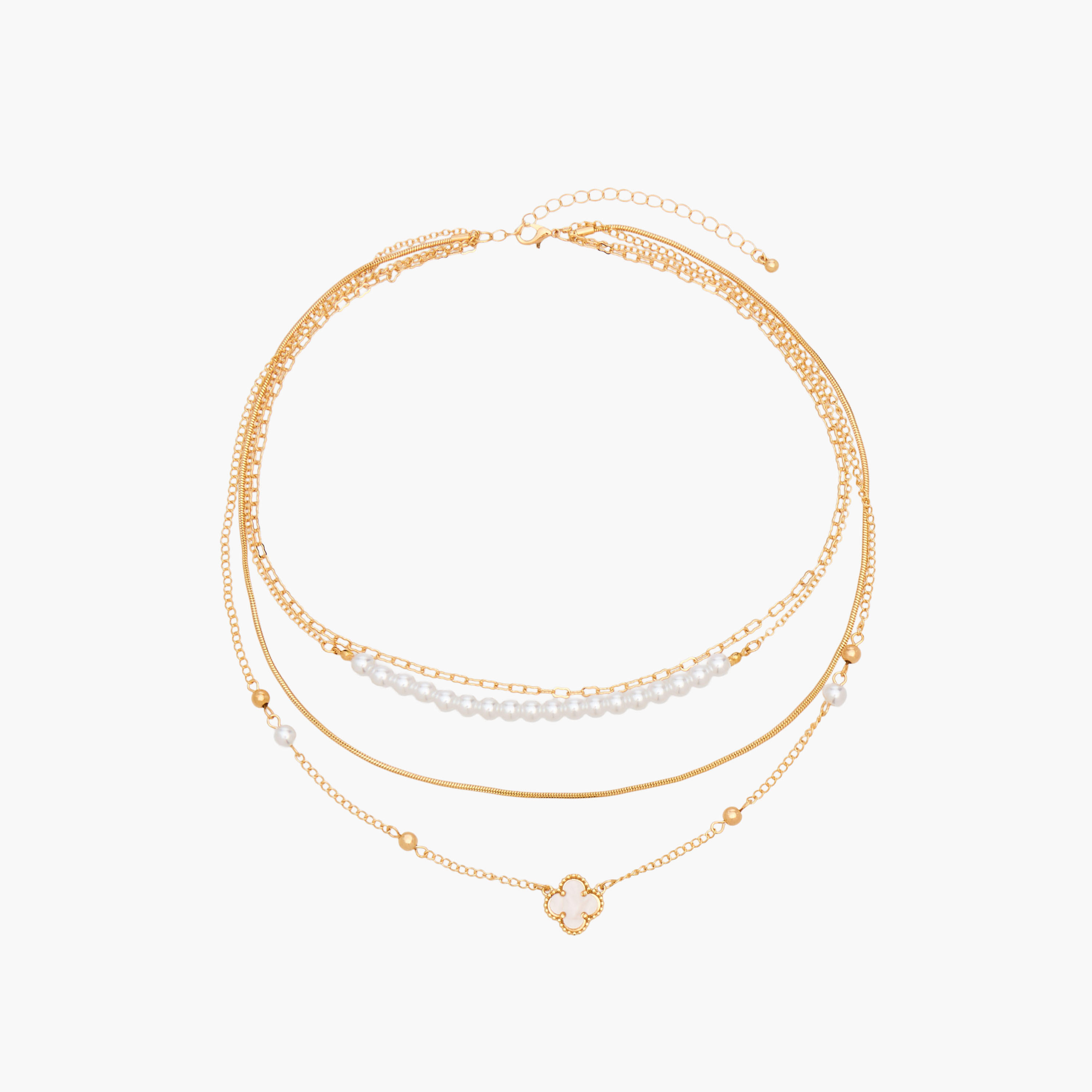 Metal Layered Pendant Necklace-women-watchesandjewellery-jewellery-necklacesandpendants-image-1