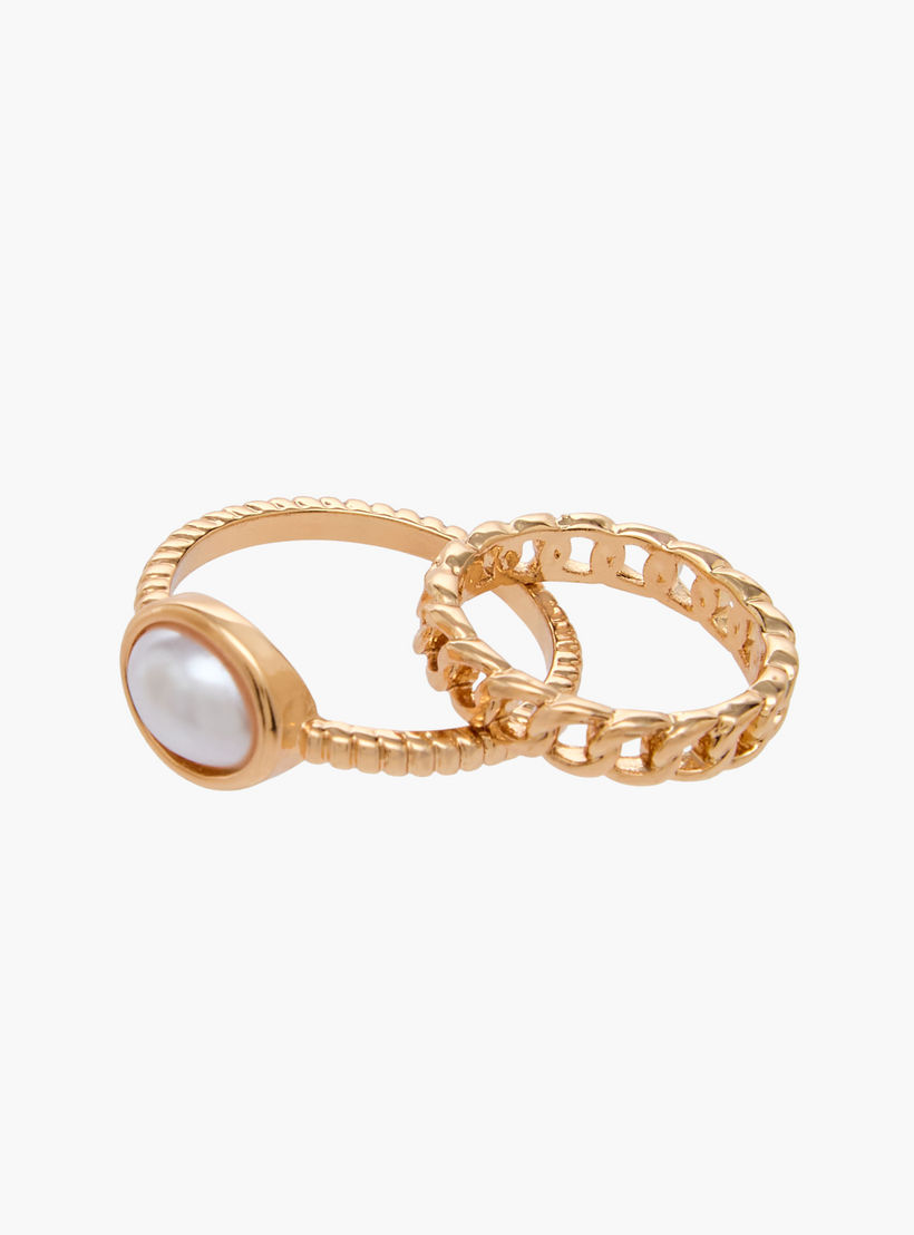 خواتم راتنج ميتاليك - طقم 8 قطع-women-watchesandjewellery-jewellery-rings-image-4