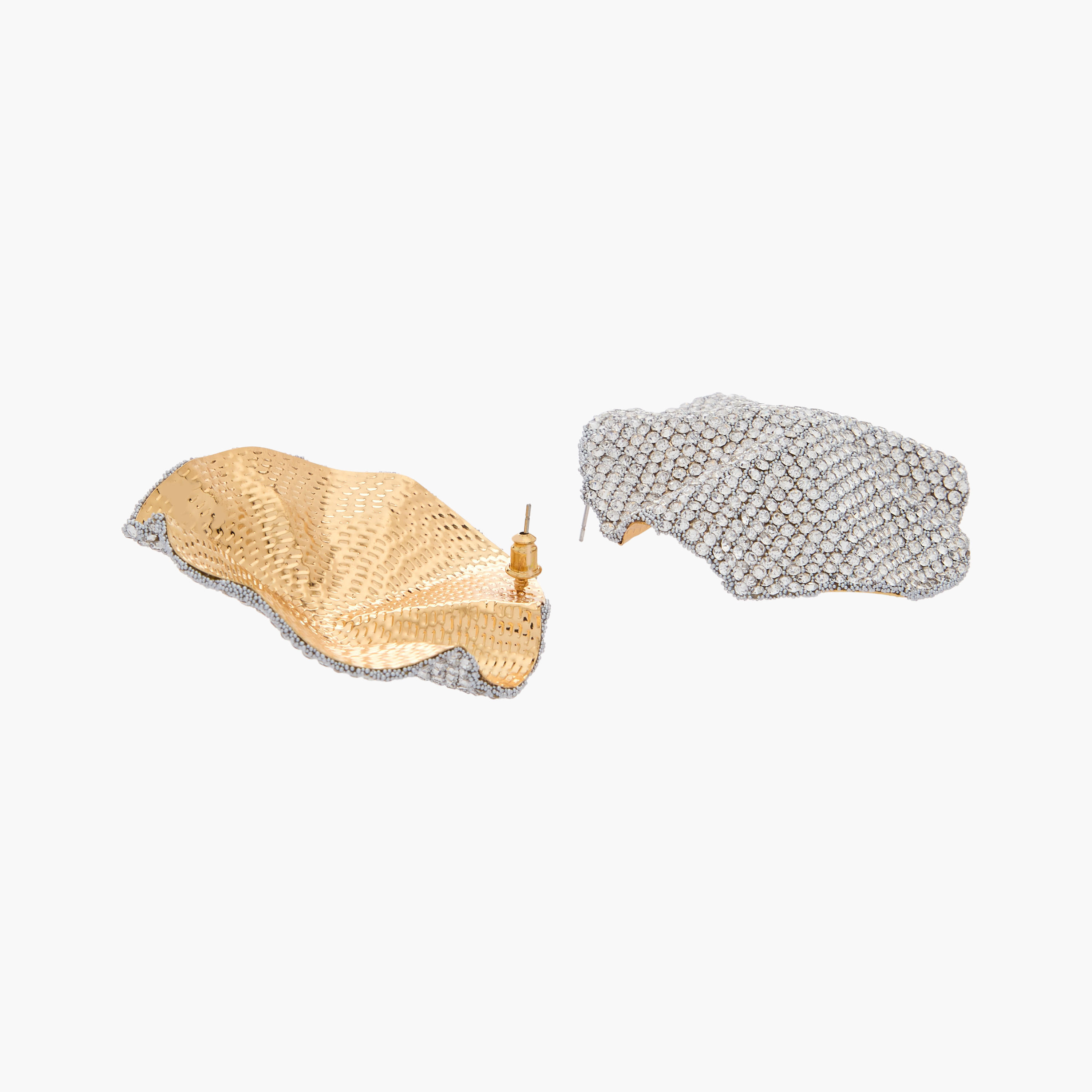 Stone Embellished Stud Earrings with Pushback Closure-women-watchesandjewellery-jewellery-earrings-image-4
