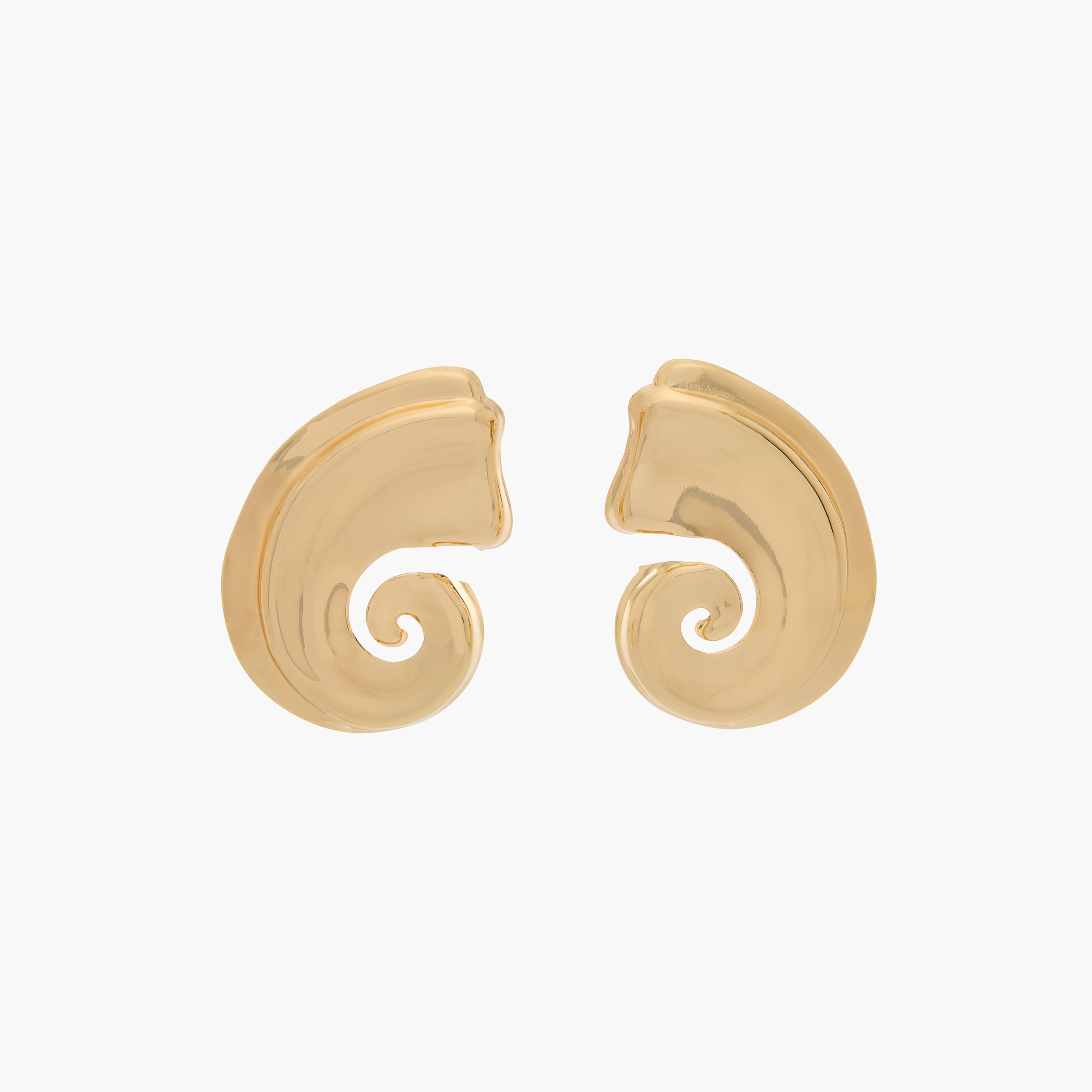 Gold Tone Stud Earrings with Pushback Closure-women-watchesandjewellery-jewellery-earrings-image-1