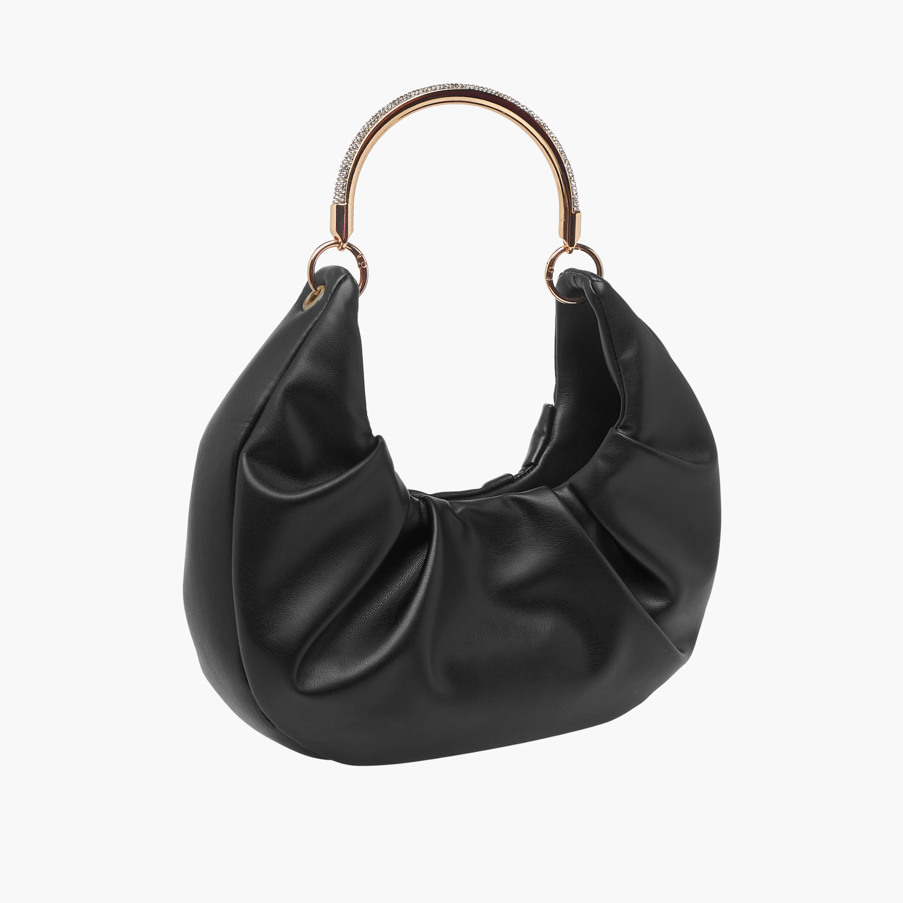 Ruched Hobo Bag with Adjustable Strap-women-bagsandwallets-handbags-image-4