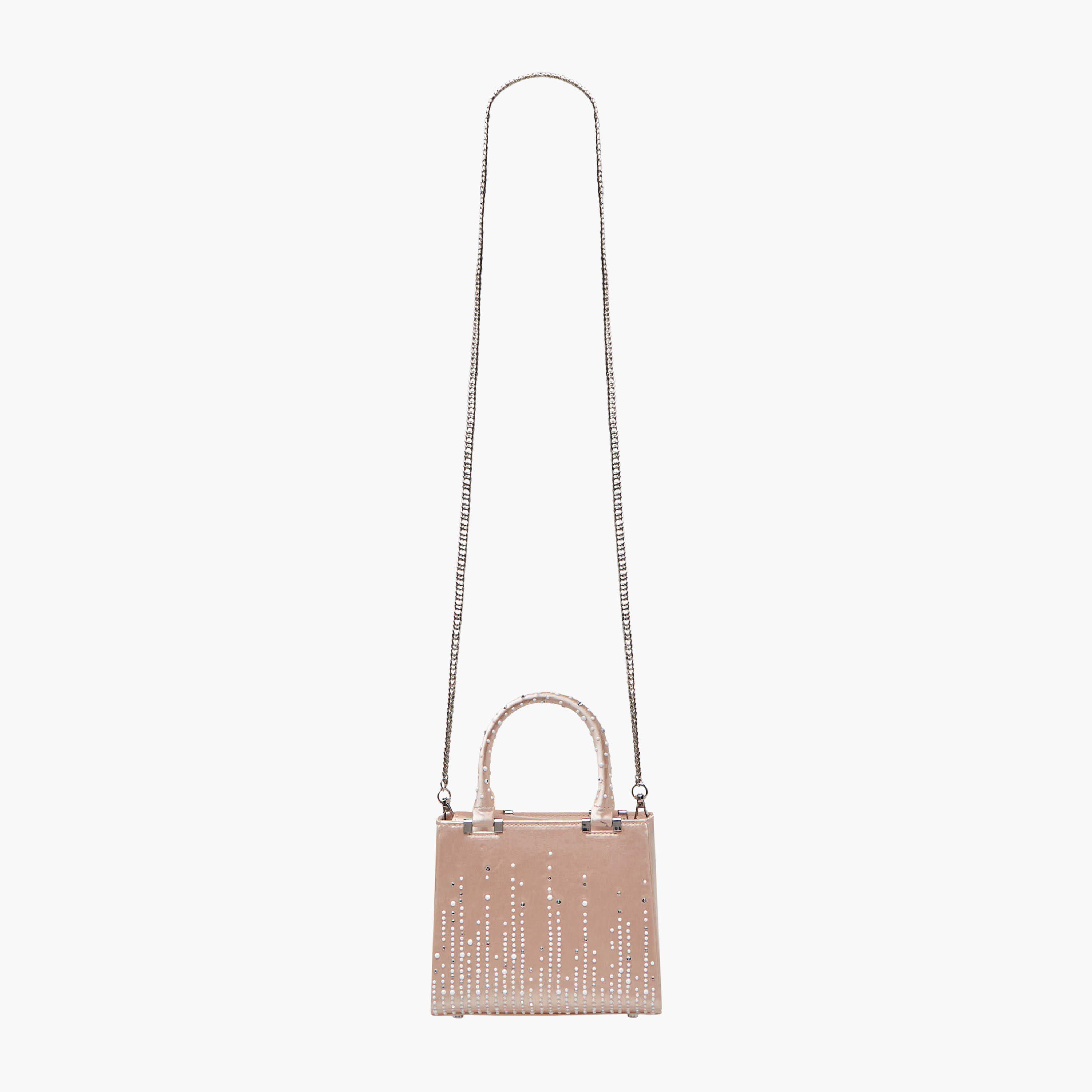 Embellished Mini Tote Bag with Detachable Chain Strap-women-bagsandwallets-handbags-image-3