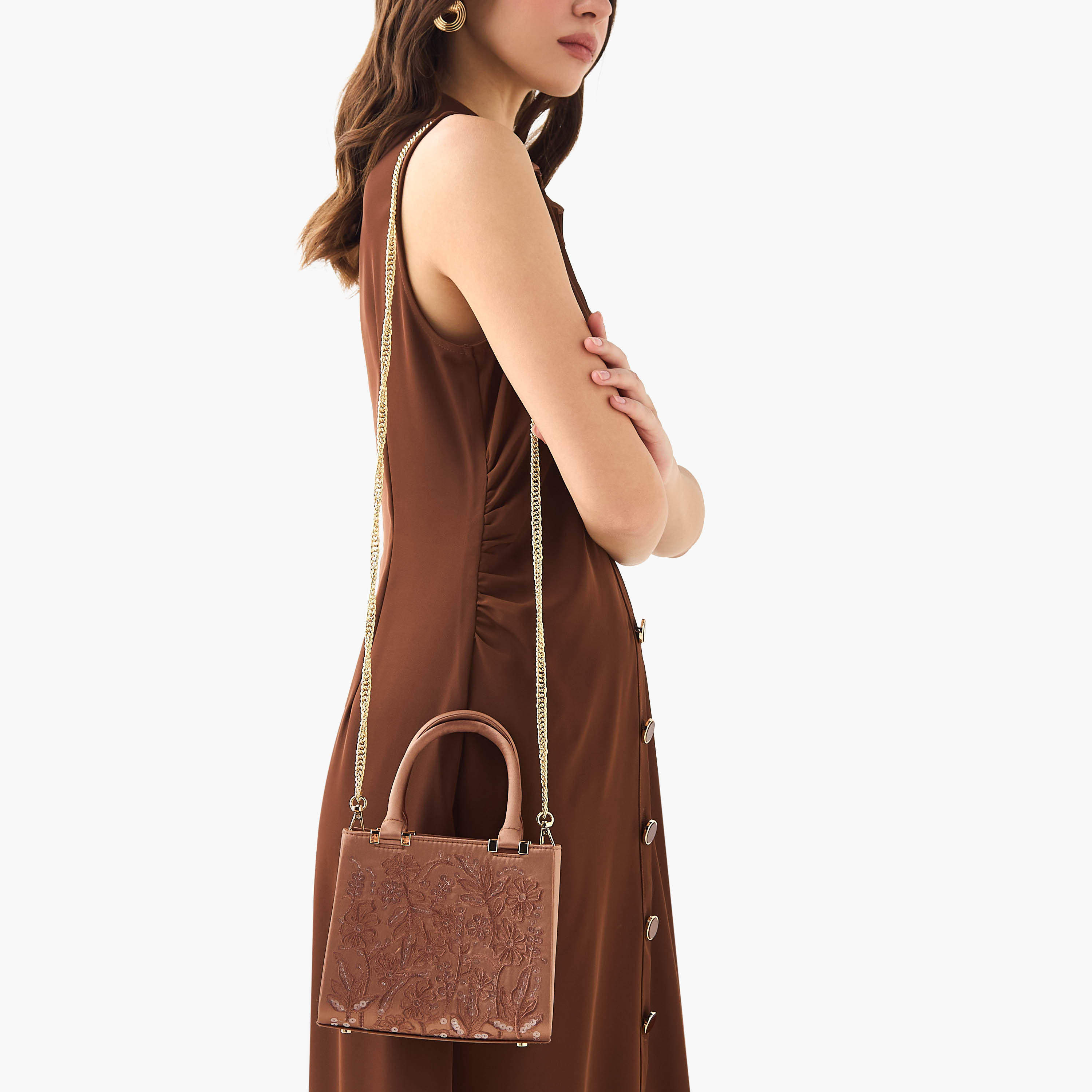 Embroidered Mini Tote Bag with Button Closure-women-bagsandwallets-handbags-image-2