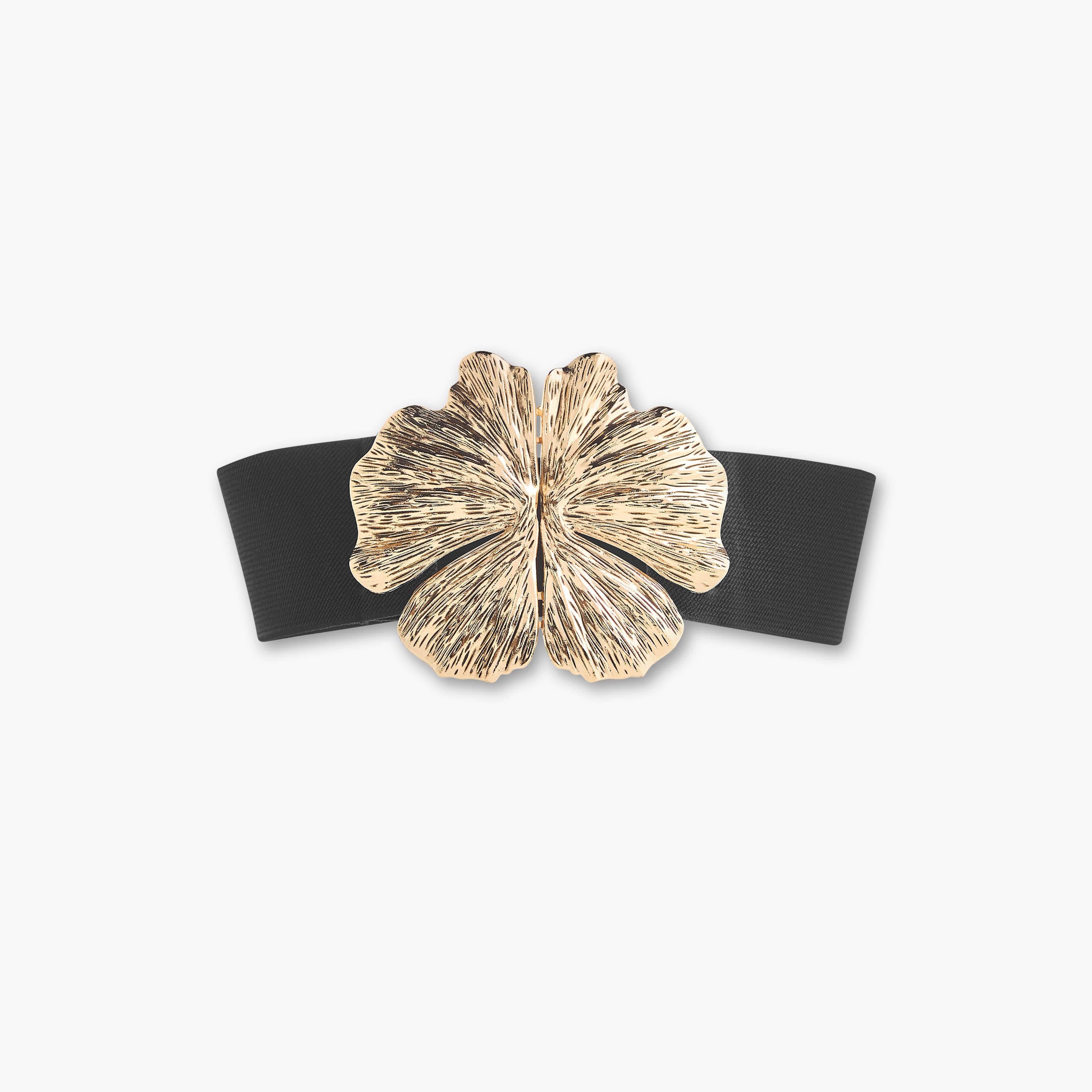 Stretch Waist Belt with Floral Trim-women-clothingaccessories-belts-image-1