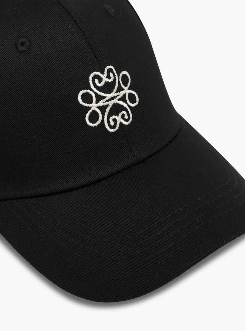 Embroidered Cap with Buckled Strap Closure-women-clothingaccessories-capsandhats-image-6