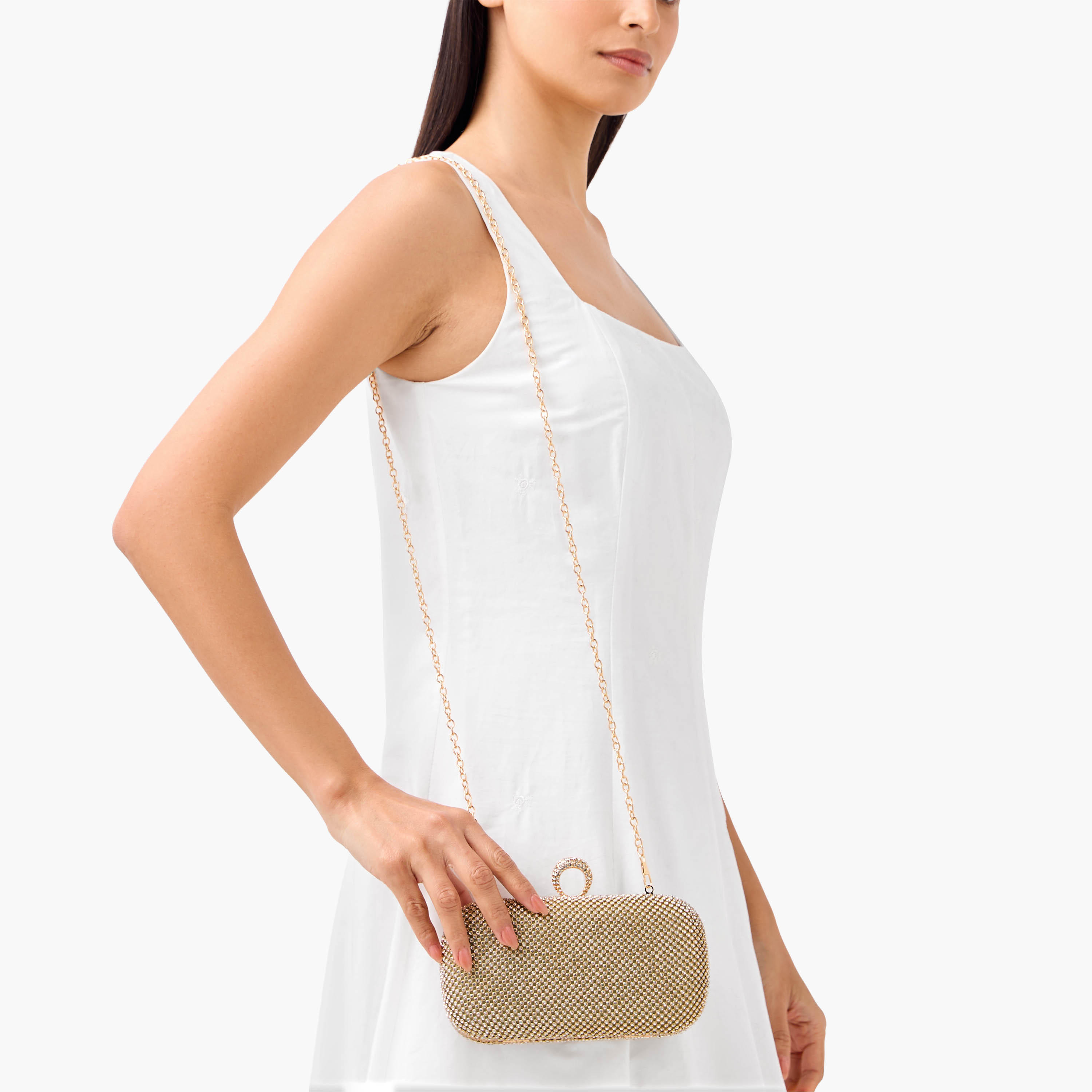 Embellished Clutch with Detachable Chain Strap-women-bagsandwallets-handbags-image-2
