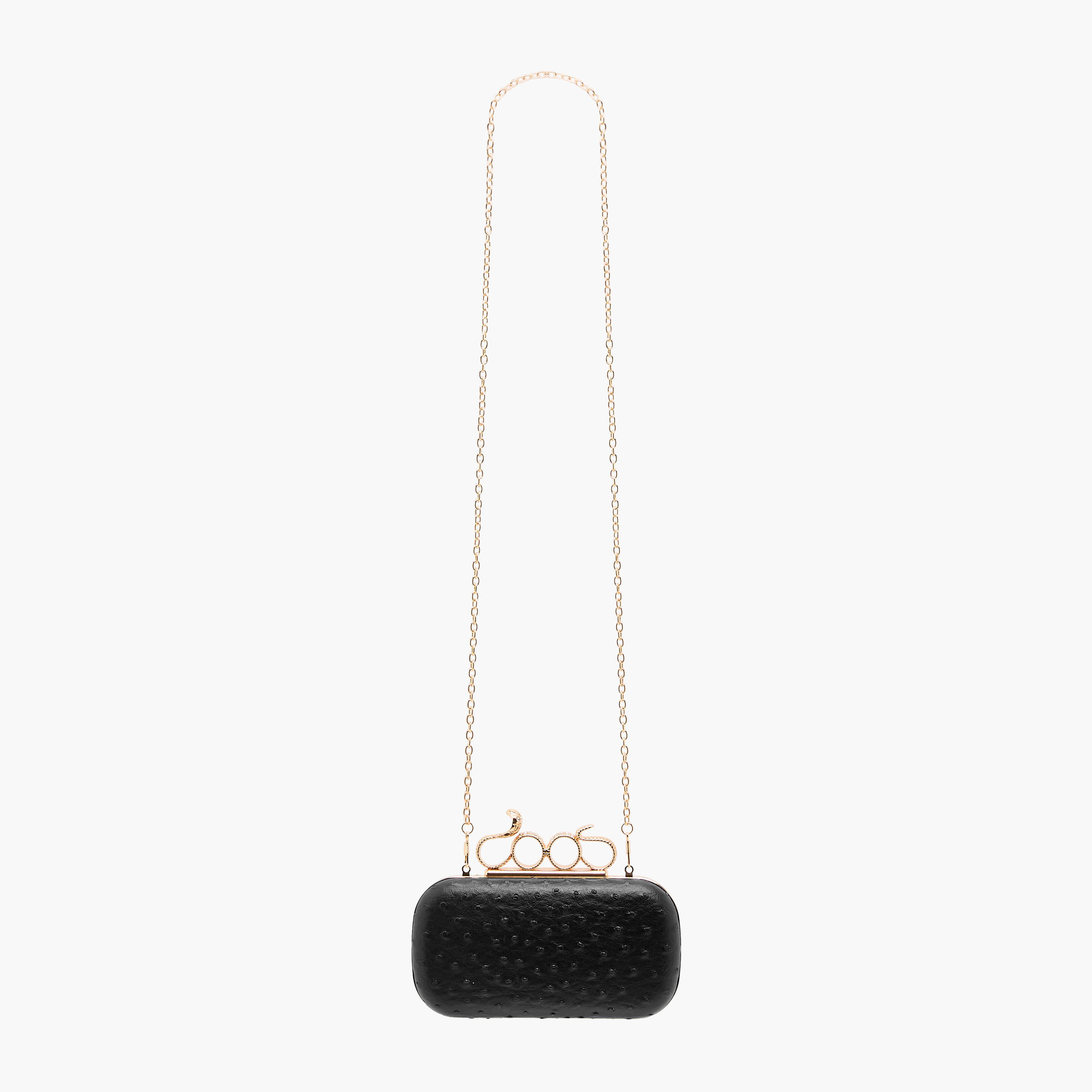 شنطة كلاتش بارزة الملمس بحزام سلسلة قابل للفصل-women-bagsandwallets-handbags-image-6