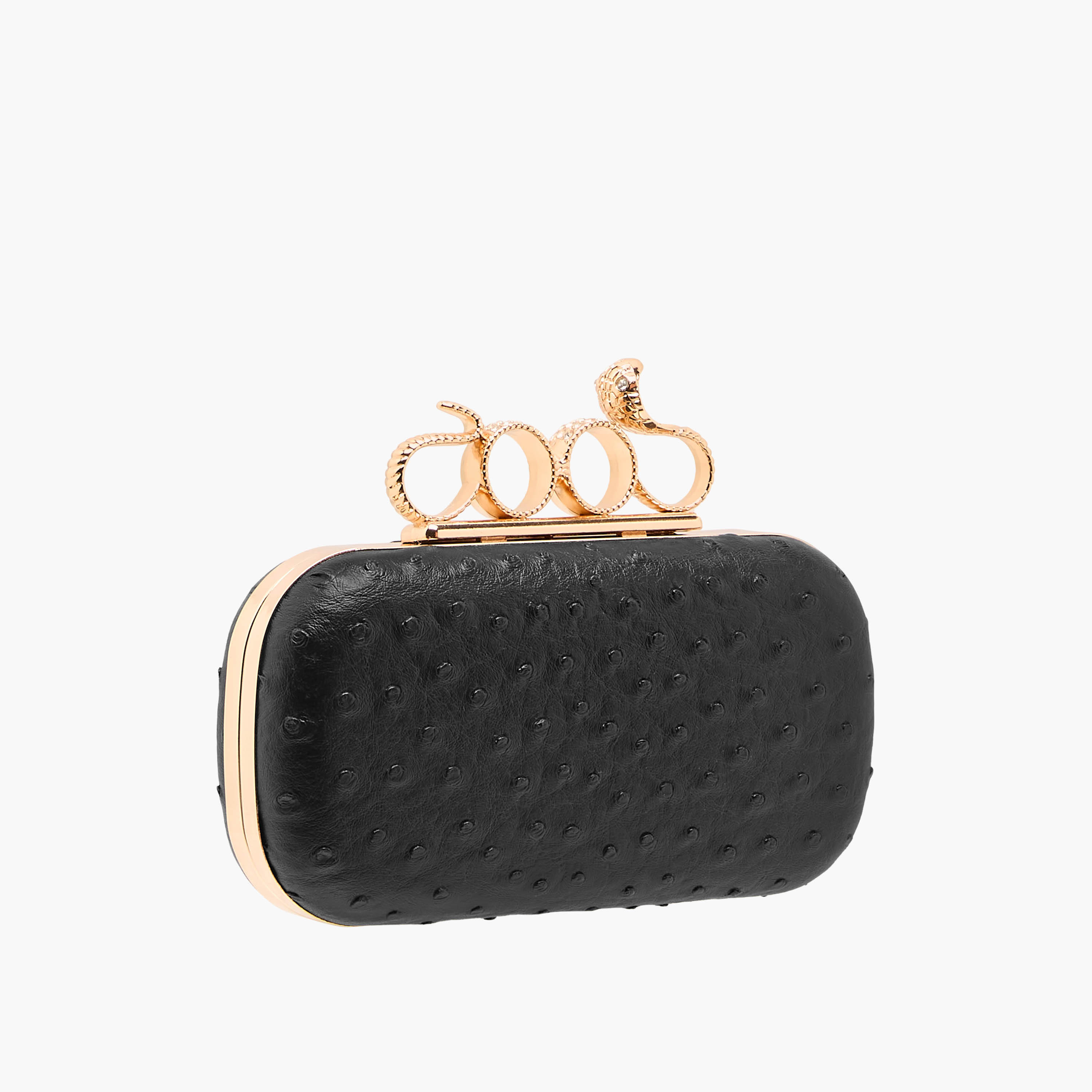شنطة كلاتش بارزة الملمس بحزام سلسلة قابل للفصل-women-bagsandwallets-handbags-image-5