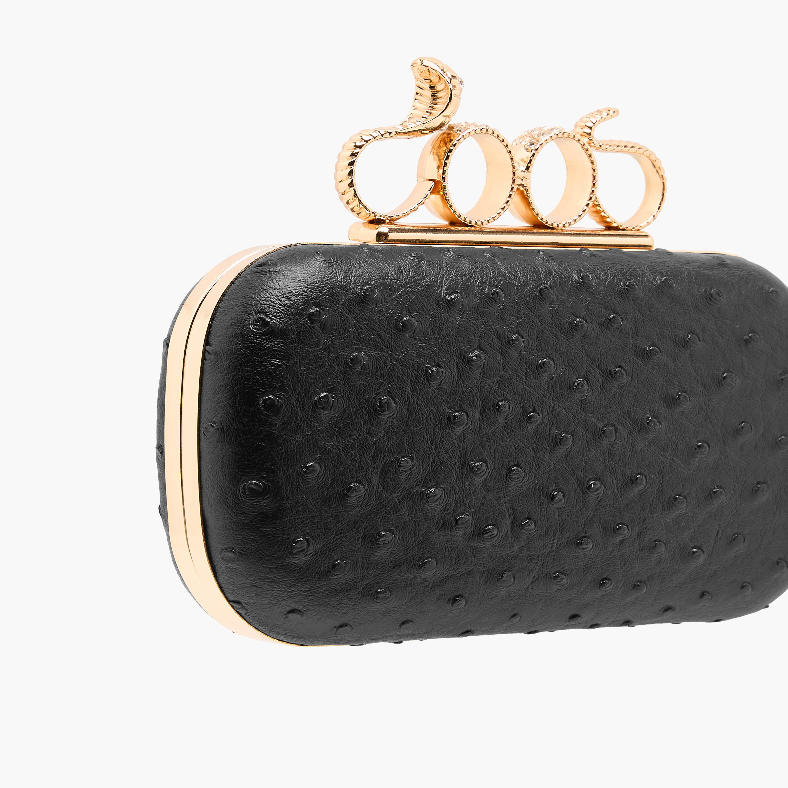 شنطة كلاتش بارزة الملمس بحزام سلسلة قابل للفصل-women-bagsandwallets-handbags-image-4