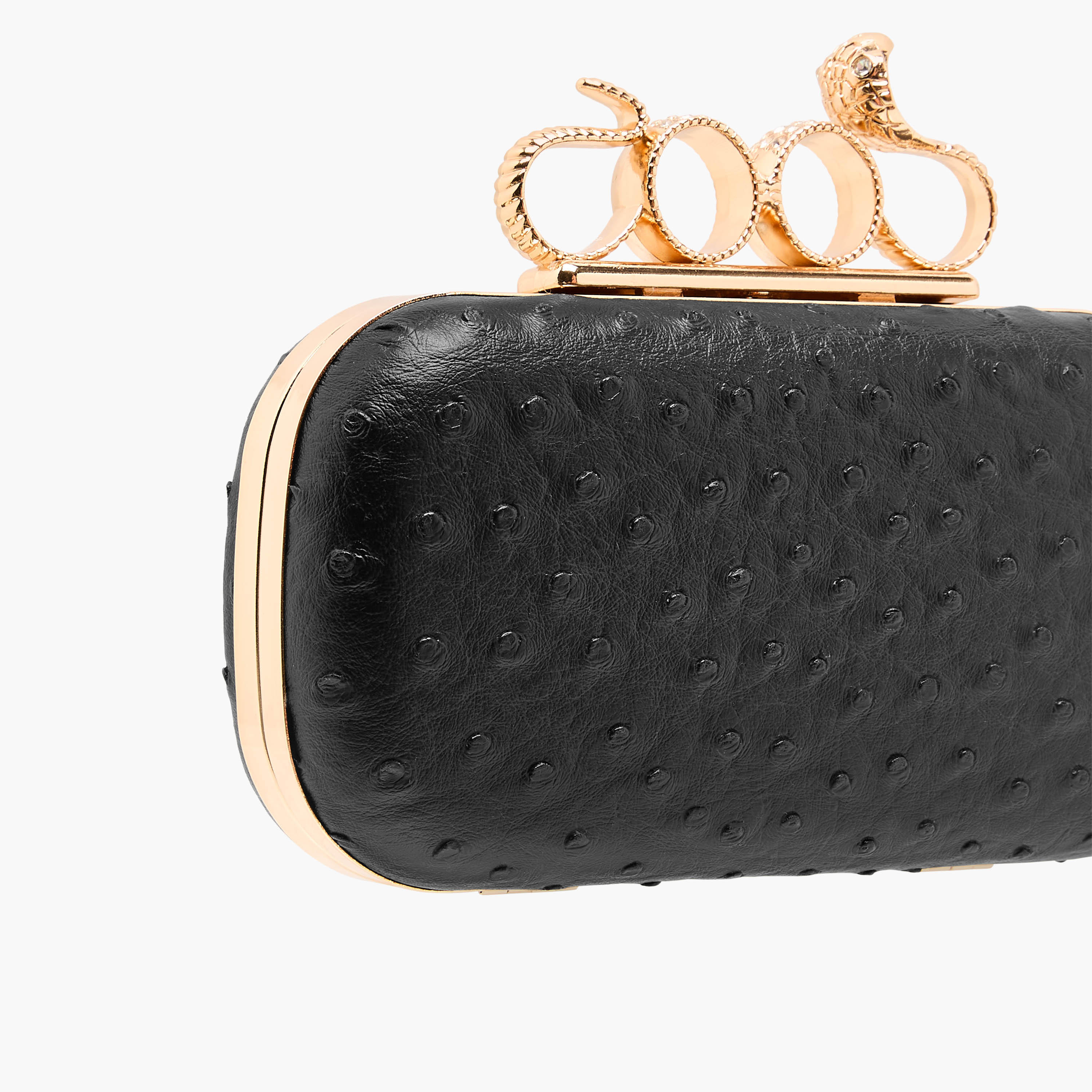 شنطة كلاتش بارزة الملمس بحزام سلسلة قابل للفصل-women-bagsandwallets-handbags-image-3