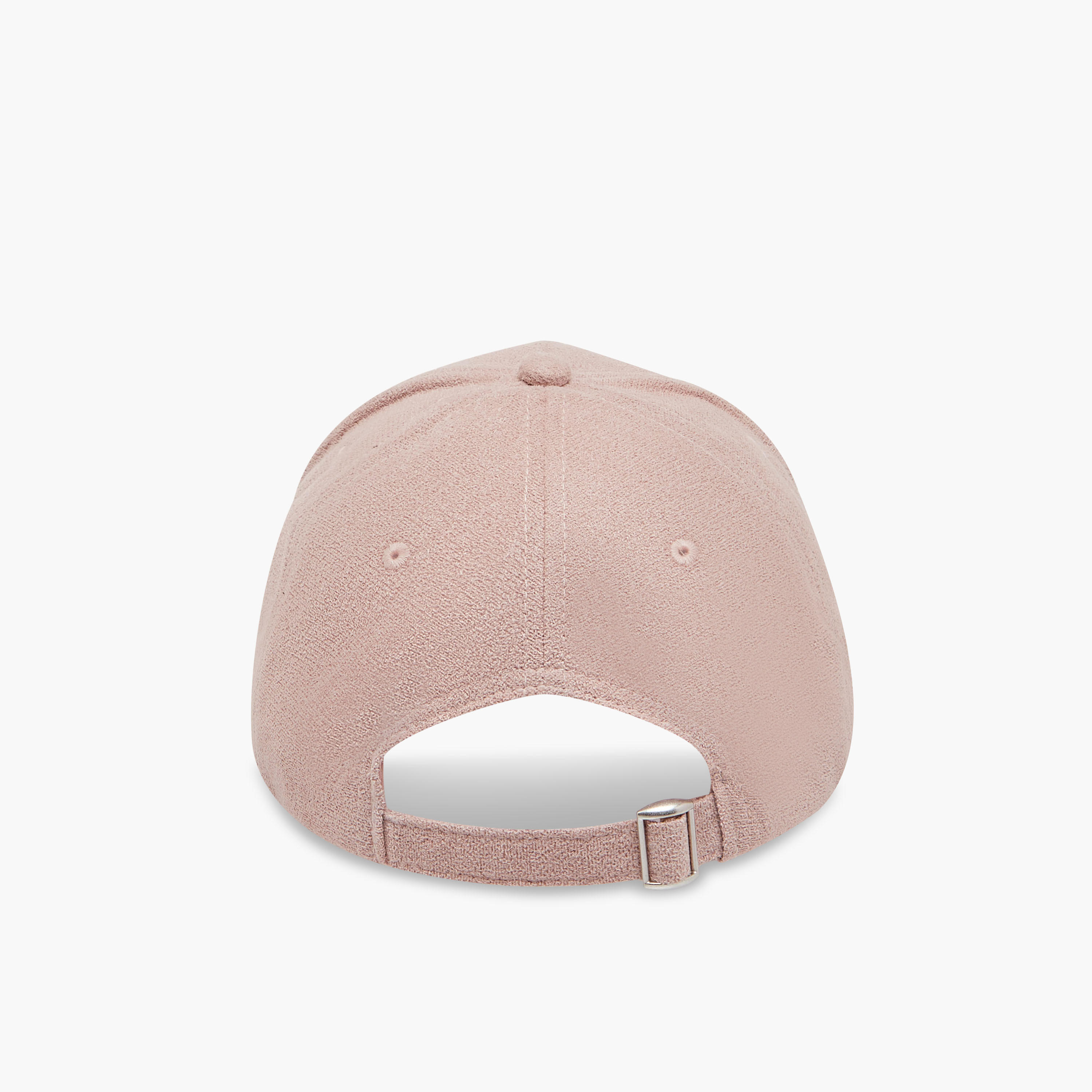 قبعة سويدي بتطريز بشعار مع حزام إغلاق بإبزيم-women-clothingaccessories-capsandhats-image-4