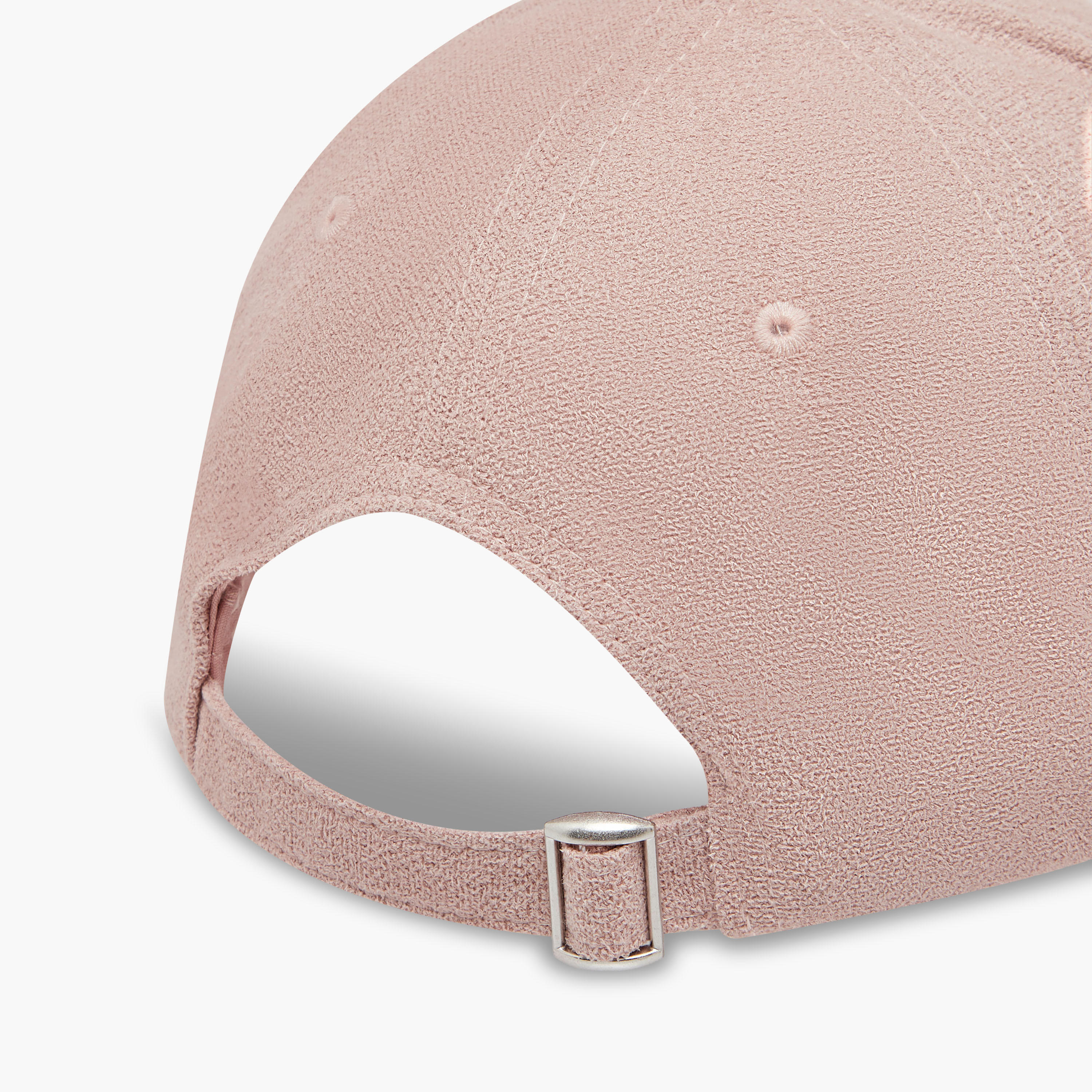قبعة سويدي بتطريز بشعار مع حزام إغلاق بإبزيم-women-clothingaccessories-capsandhats-image-2