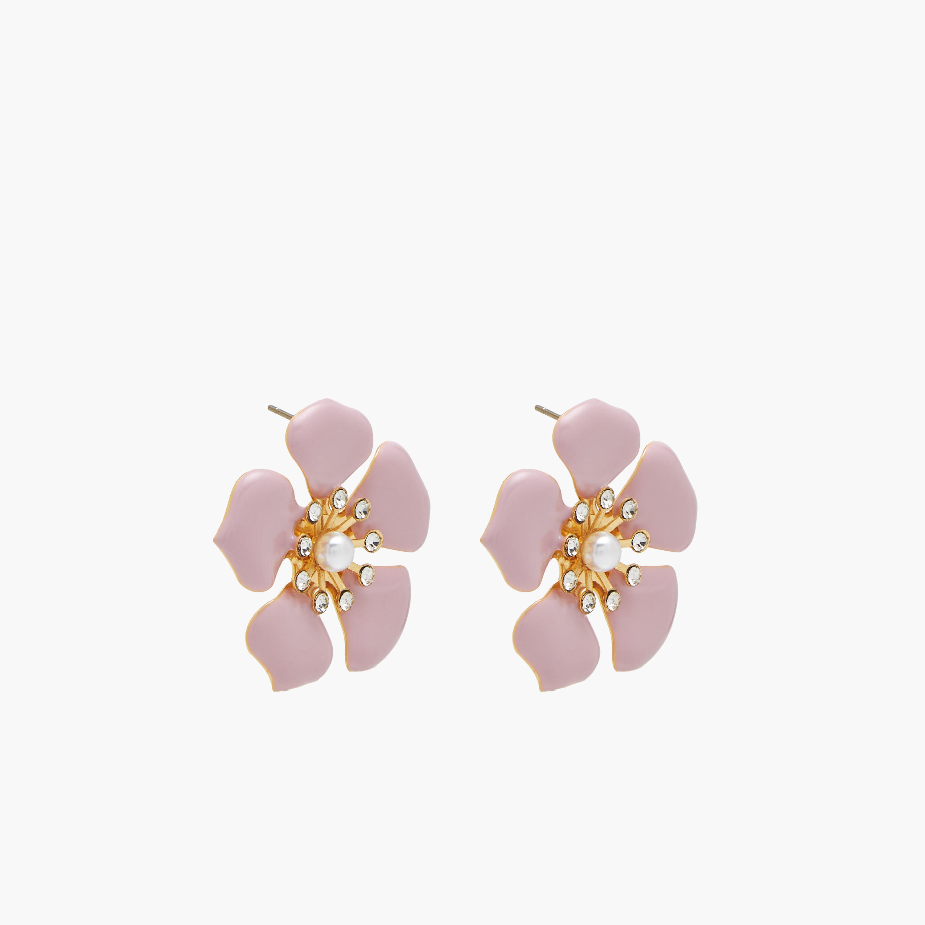 طقم أقراط زهرية زوجين بمكبس إغلاق خلفي-women-watchesandjewellery-jewellery-earrings-image-3
