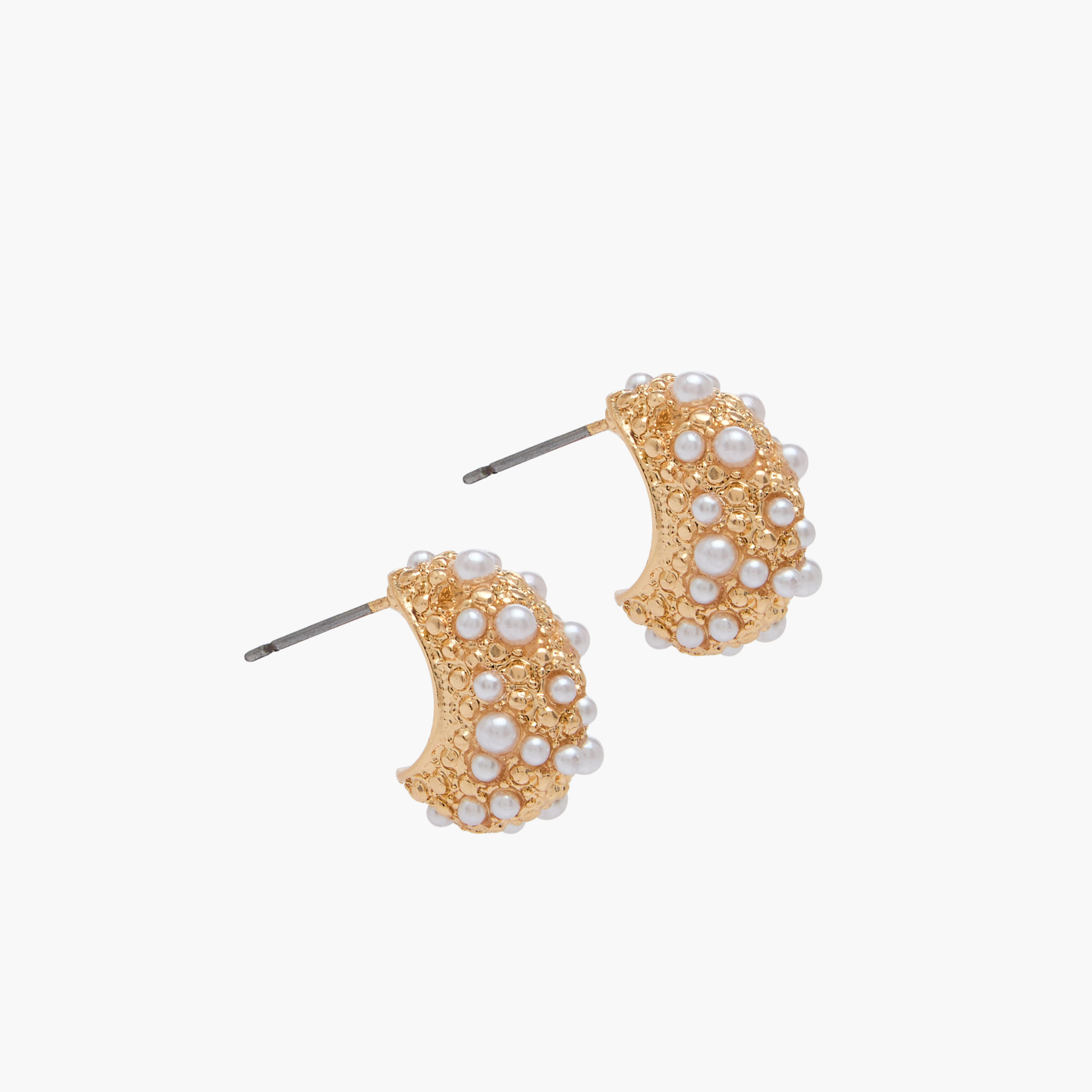 Pack of 2 Metallic Hoop Earrings with Pushback Closure-women-watchesandjewellery-jewellery-earrings-image-4