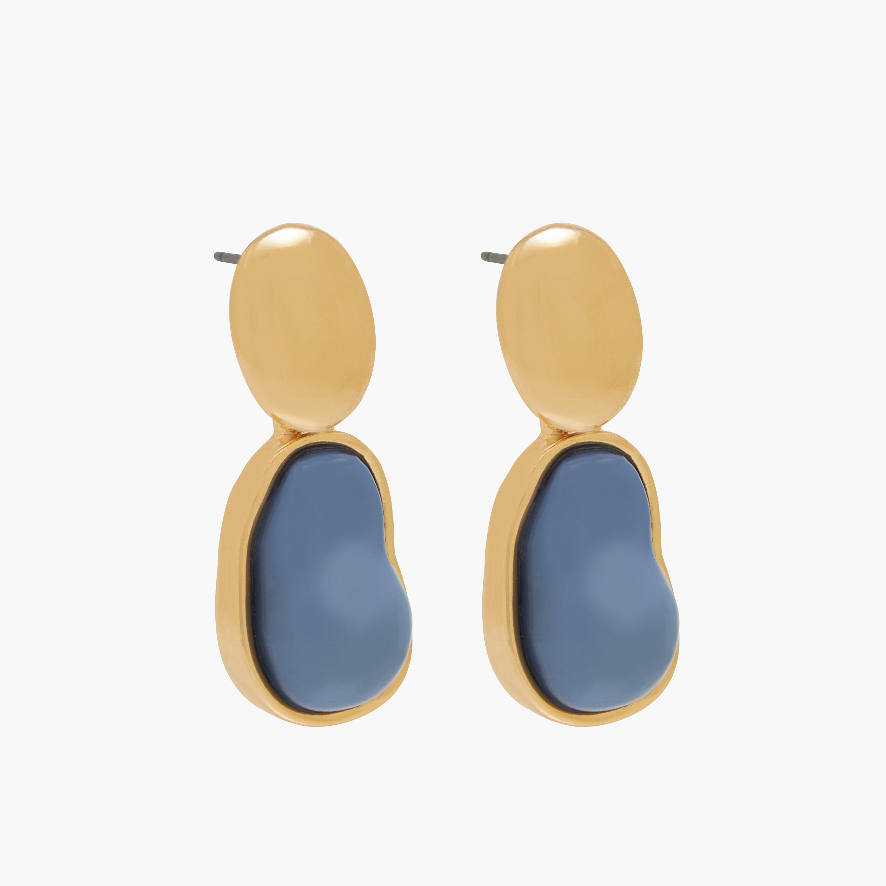 حلق بتزيينات راتنج وتشطيب ذهبي - طقم من زوجين-women-watchesandjewellery-jewellery-earrings-image-4