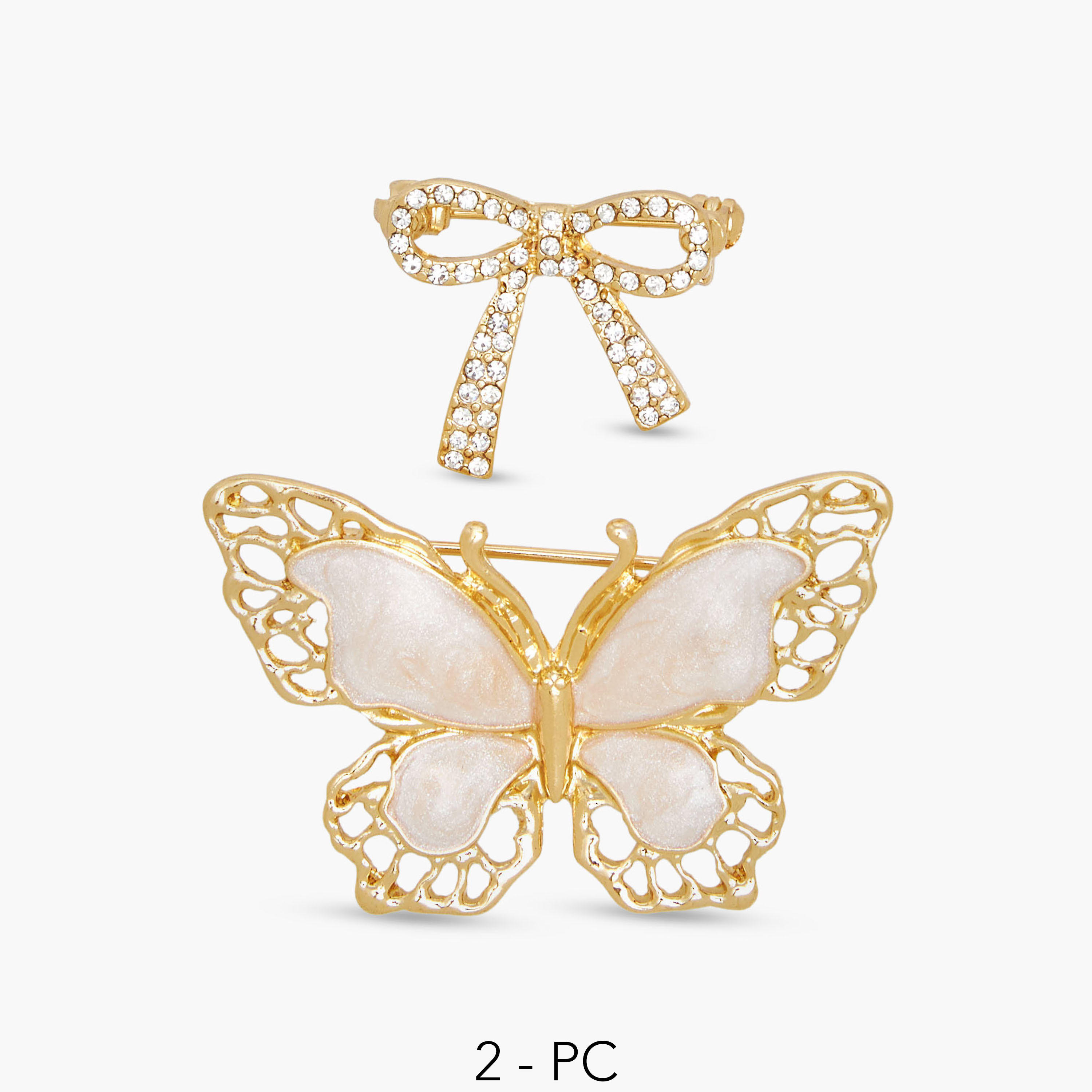 Pack of 2 - Metal Brooch-women-clothingaccessories-novelties-image-1